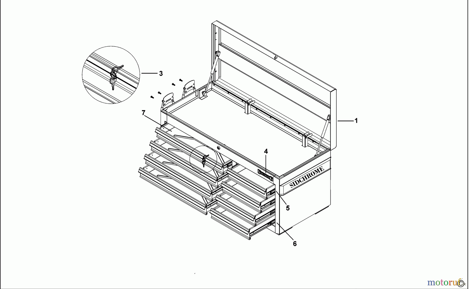 SIDCHROME STORAGE SCHUBLADENSCHRANK SCMT50244 Seite 1