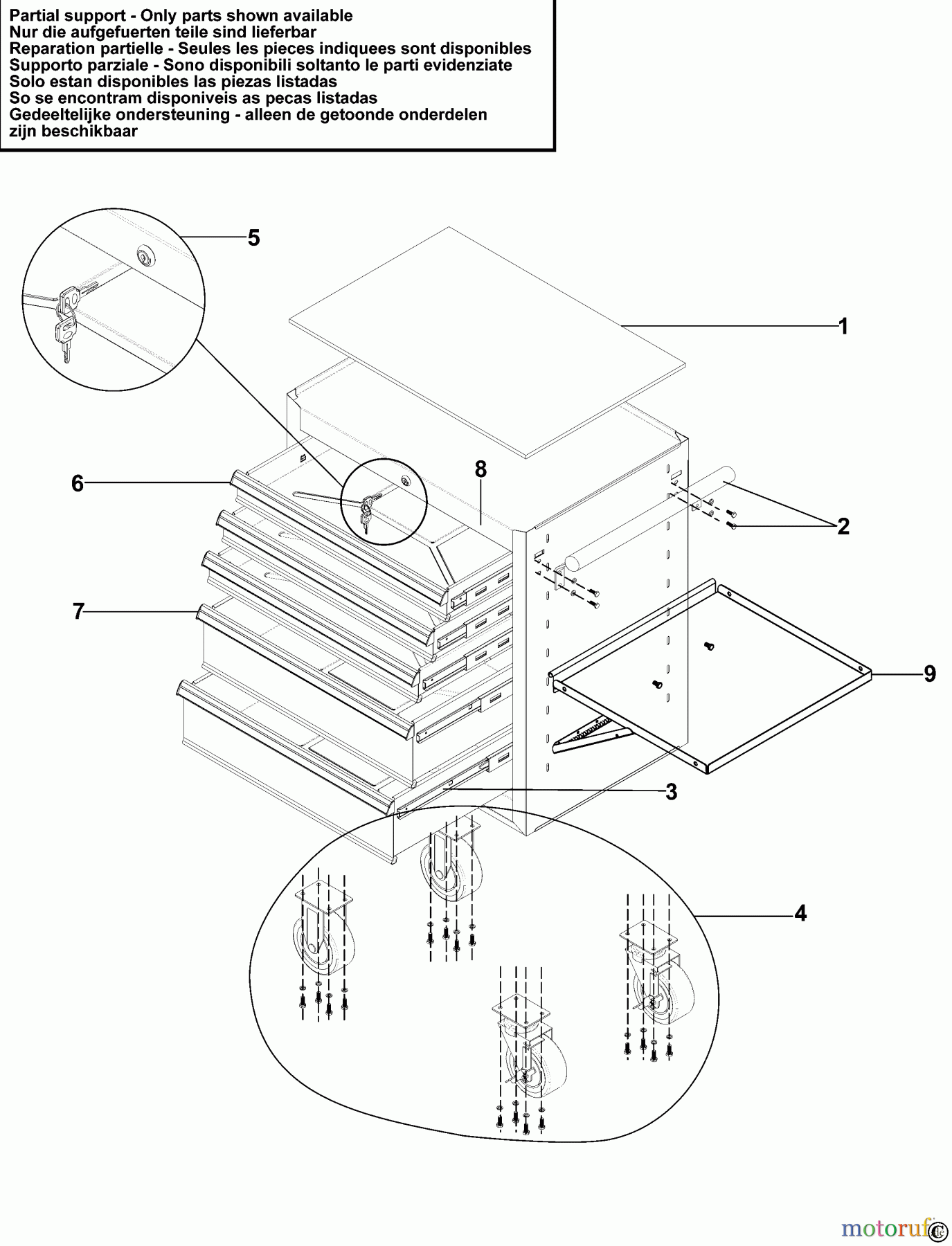 EXPERT STORAGE WERKSTATTWAGEN E010230B Seite 1