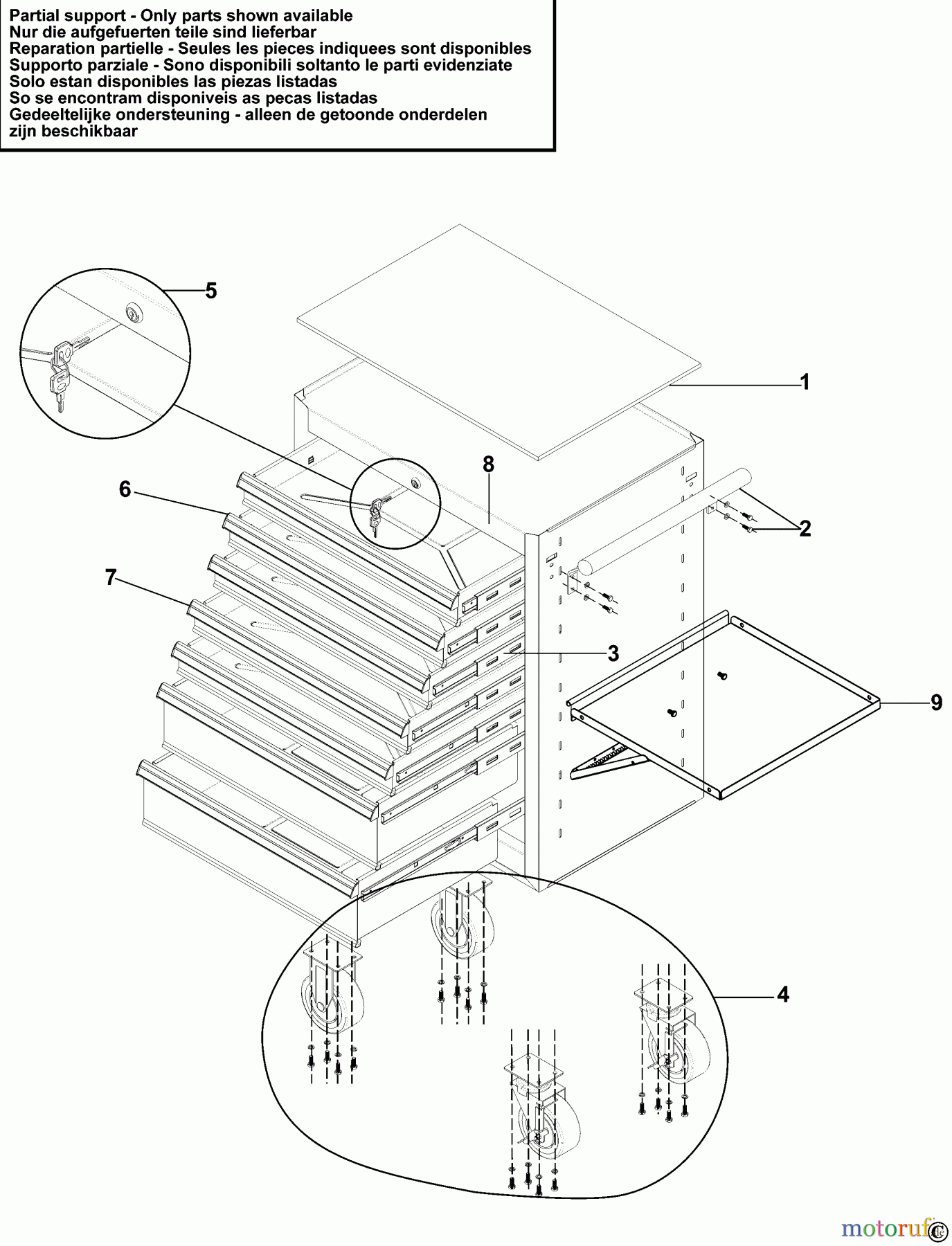 EXPERT STORAGE WERKSTATTWAGEN E010232B Seite 1