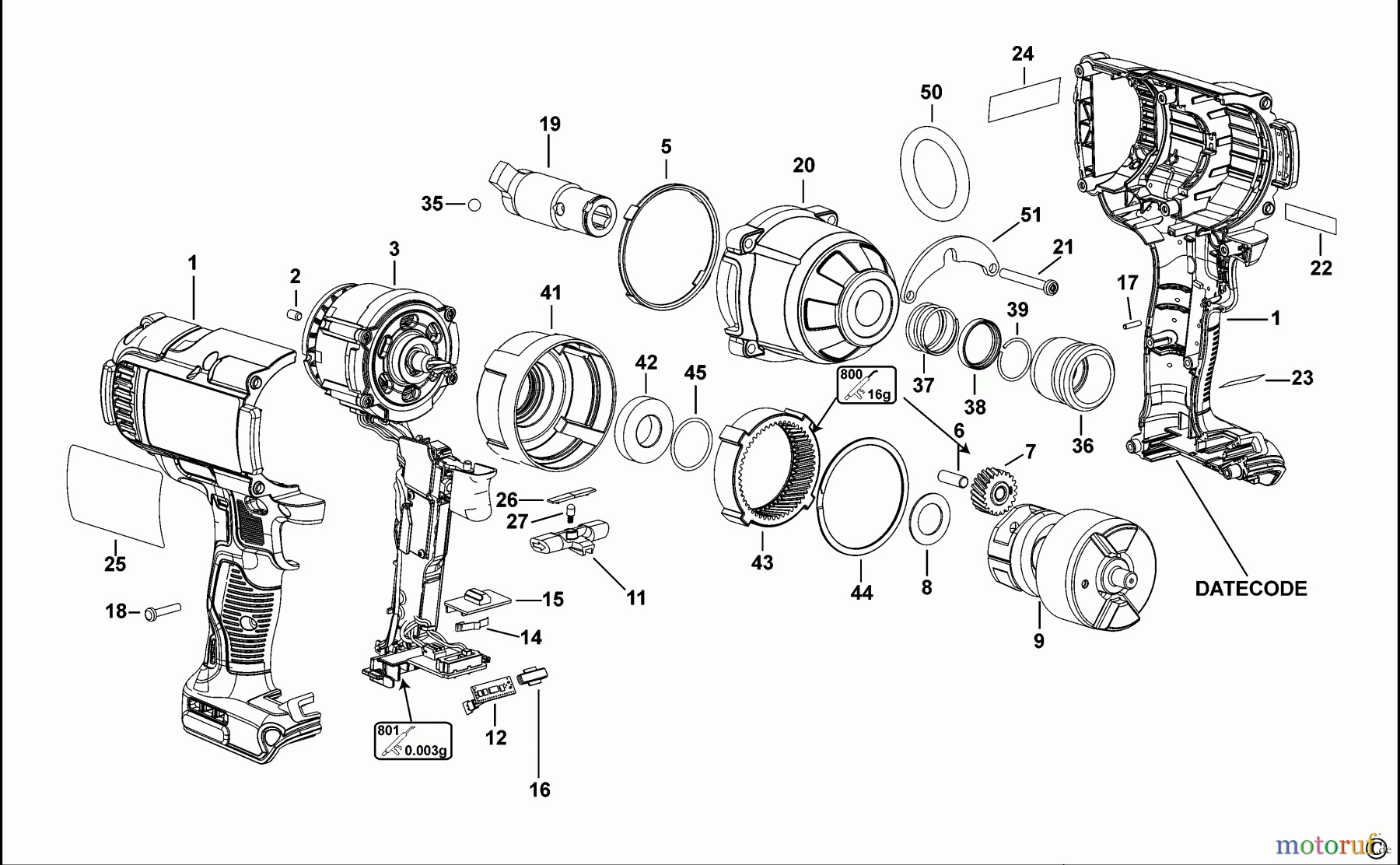  DEWALT SCHRAUBER Schlagschrauber SCHLAGSCHRAUBENSCHL. DCF898 Seite 1