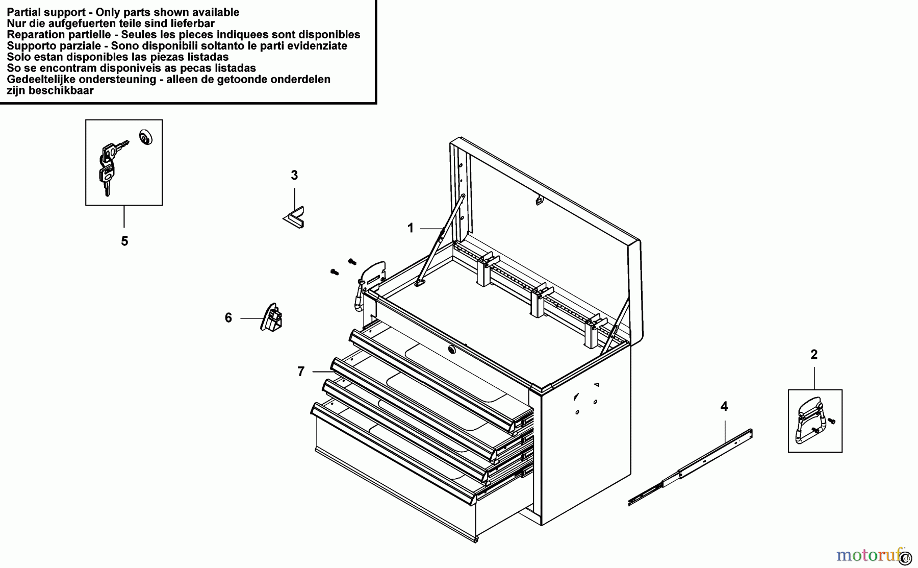  FACOM STORAGE SCHUBLADENSCHRANK BT.C4TA Seite 1