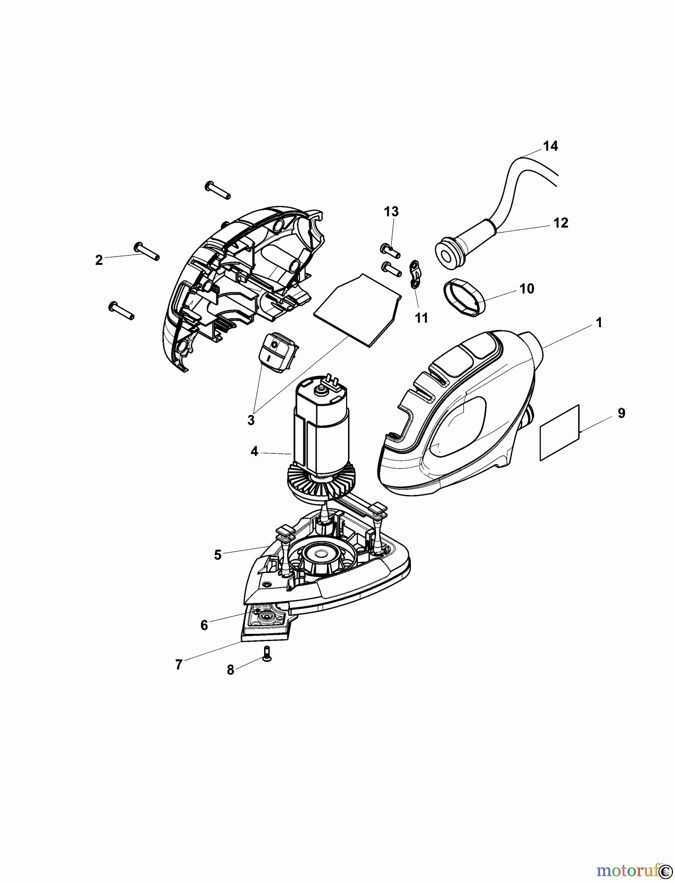  BLACK+DECKER INNENAUSSTATTUNG ABSCHLEIFGERÄT SCHLEIFER BEW230K Seite 1