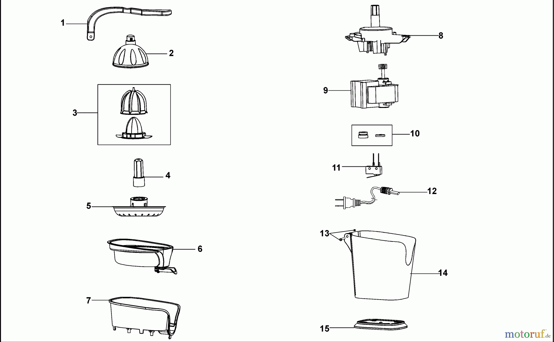 BLACK+DECKER HAUSHALT LEBENSMITTELZUBEREITUNG ENTSAFTER BXCJ100E Seite 1