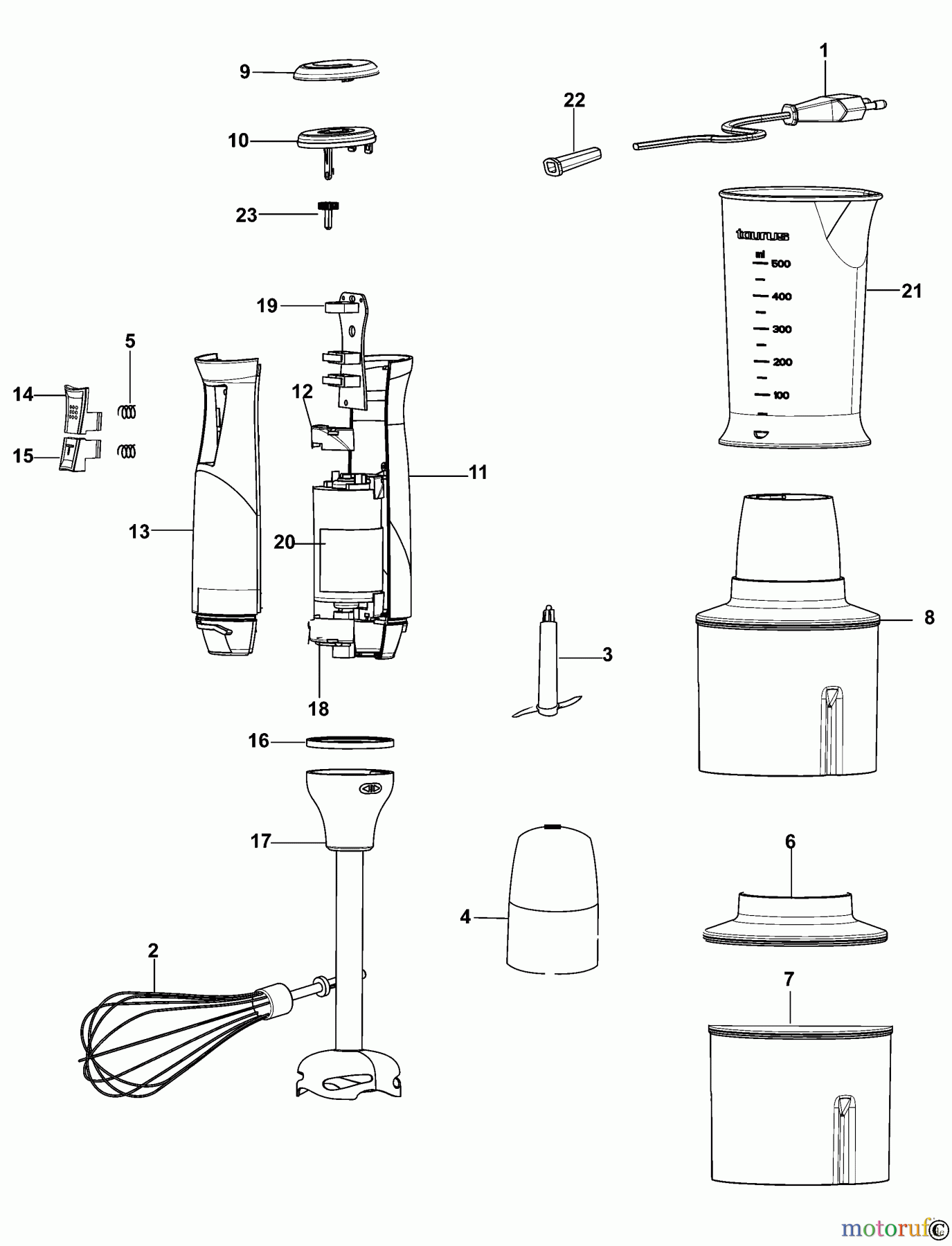 BLACK+DECKER HAUSHALT LEBENSMITTELZUBEREITUNG MIXER BXHBA600E Seite 1