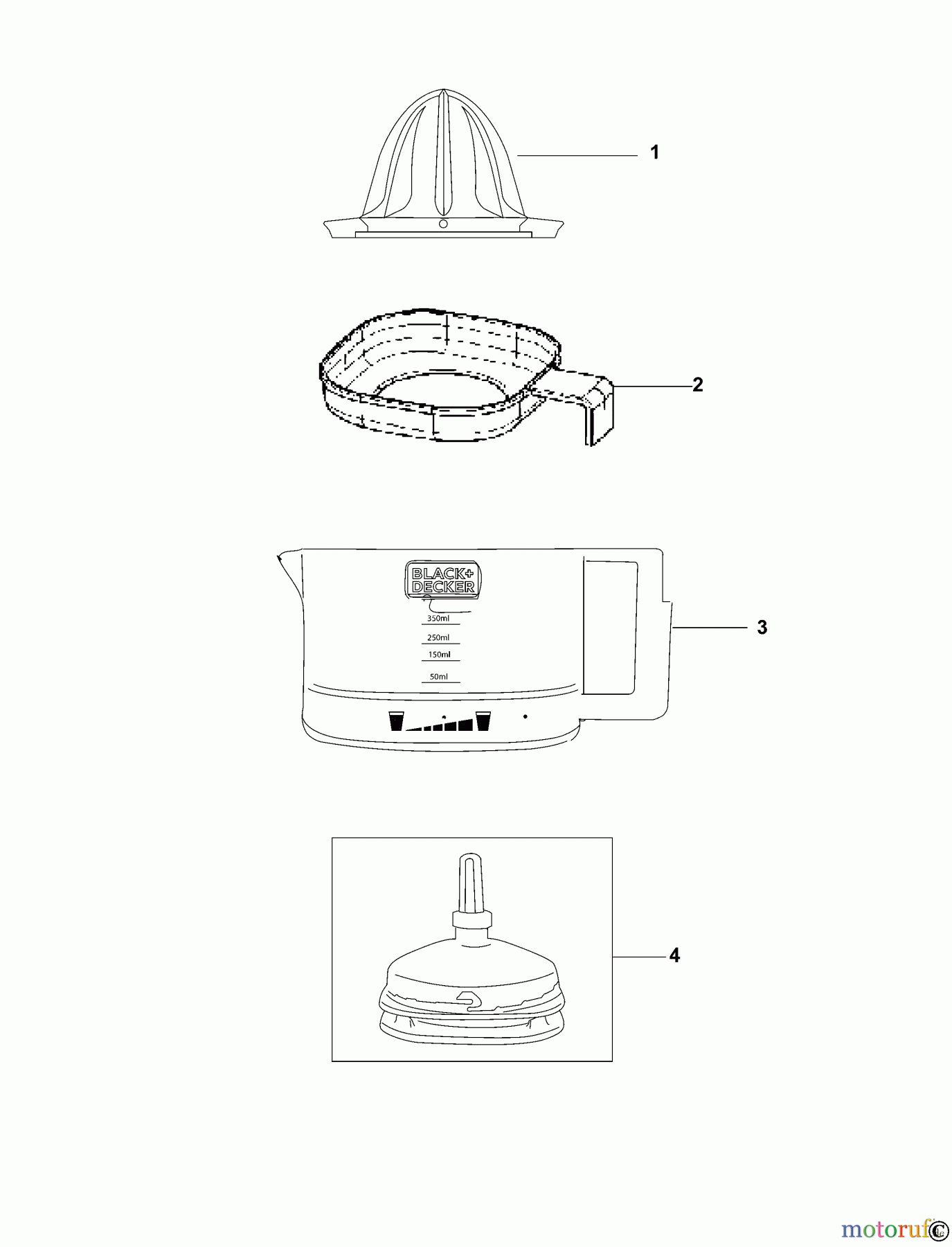 BLACK+DECKER HAUSHALT LEBENSMITTELZUBEREITUNG ENTSAFTER BXCJ25E Seite 1