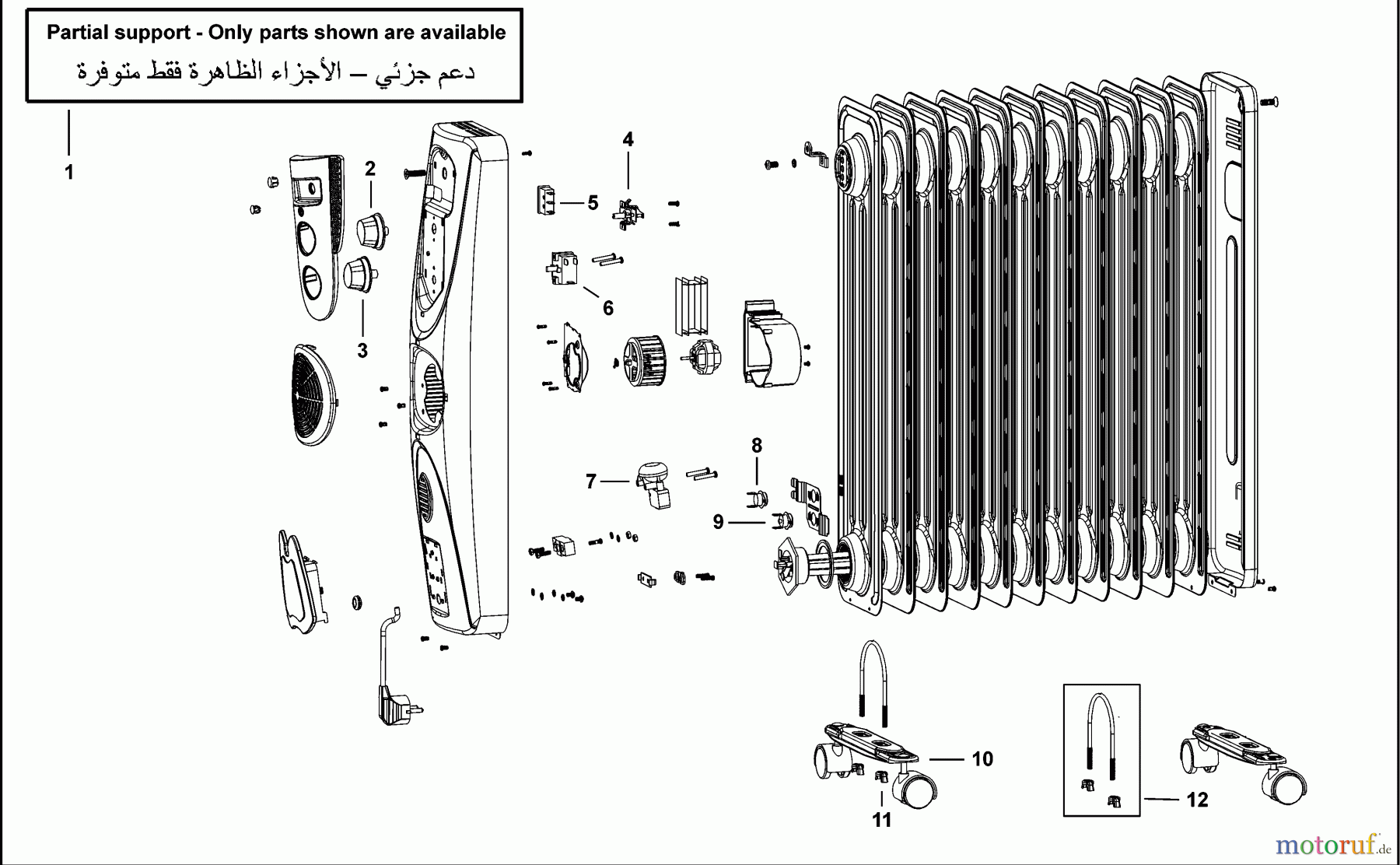 BLACK+DECKER HAUSHALT HEIZUNG ÖLHEIZKÖRPER OR013FD Seite 1