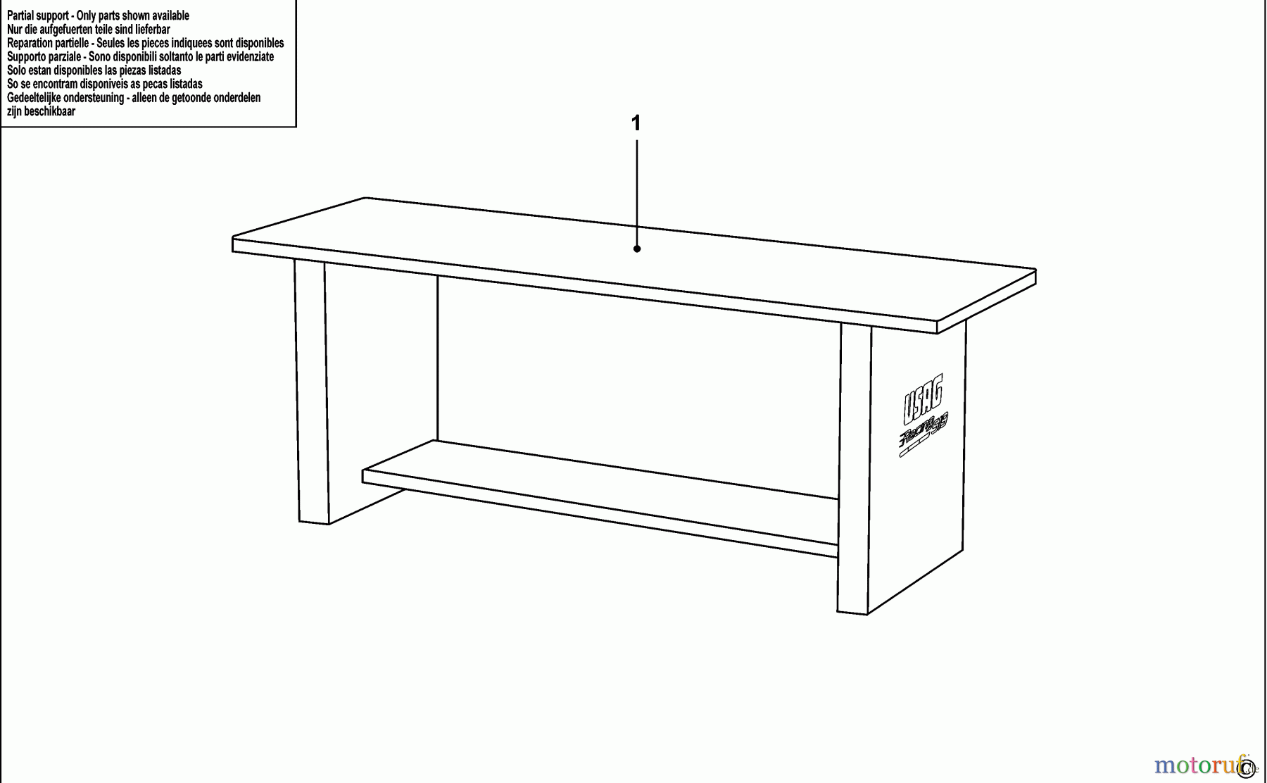 USAG STORAGE WORKCENTRES WERKBANK 519 RB2 Seite 1