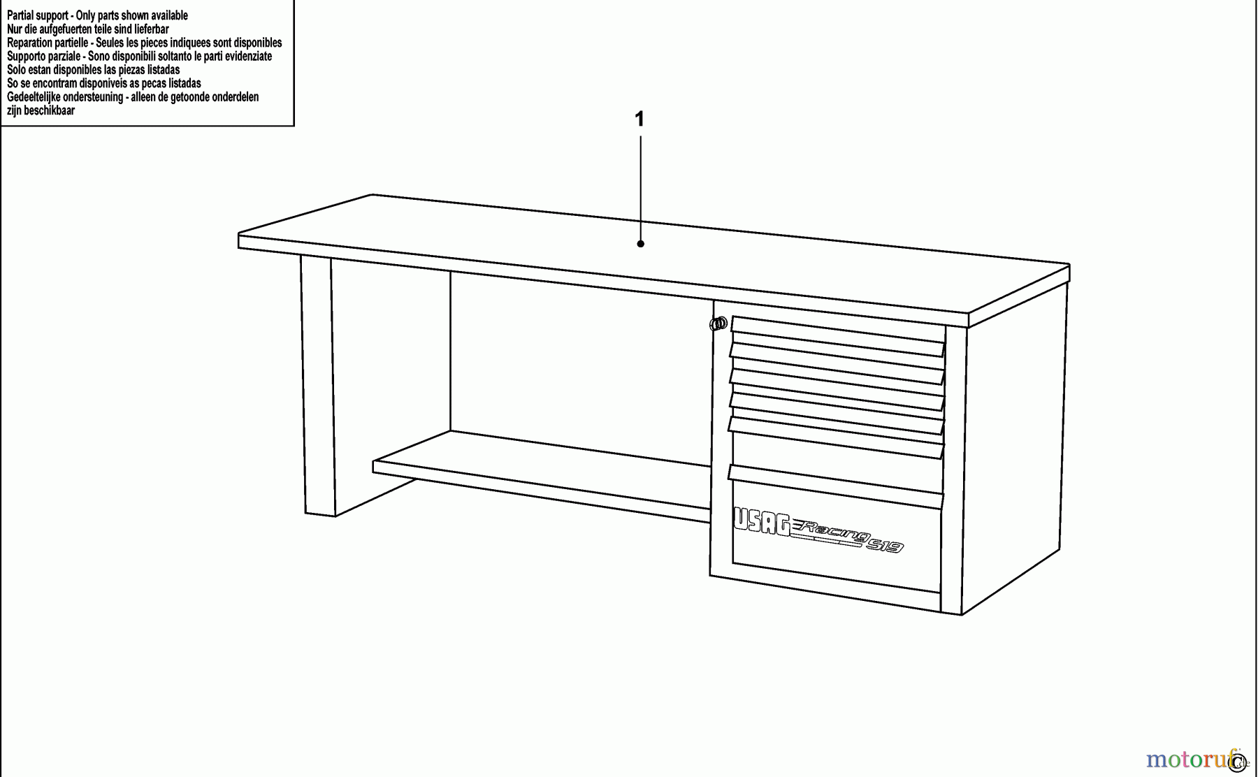 USAG STORAGE WORKCENTRES WERKBANK 519 RC1 Seite 1