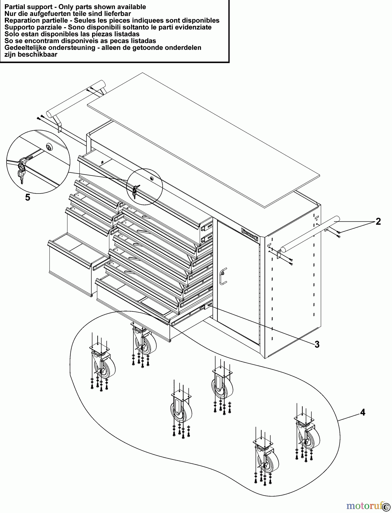 SIDCHROME STORAGE WERKSTATTWAGEN SCMT50276 Seite 1