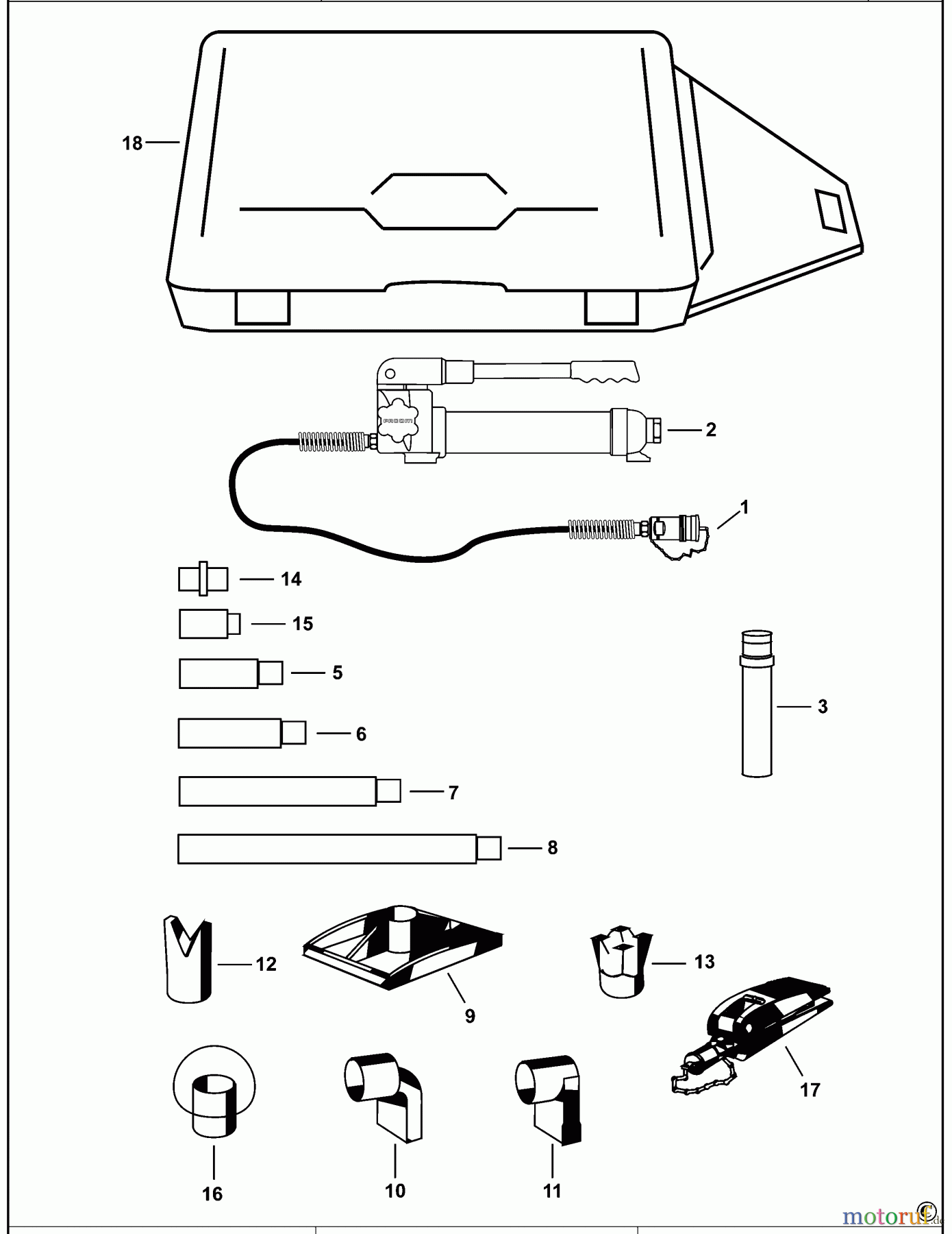FACOM AUTOMOTIVE TOOLS WERKZEUGSATZ CR.10TA Seite 1