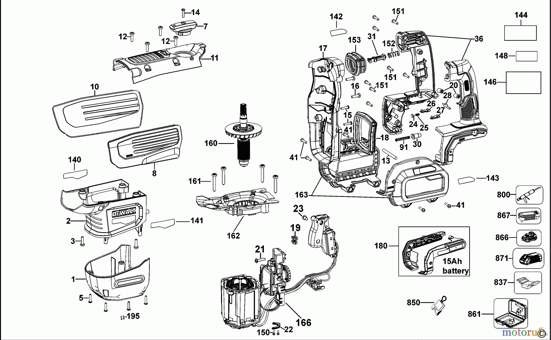  DEWALT Bohrhämmer Bohrhämmer SDS-MAX DREHHAMMER DCH773 Seite 2