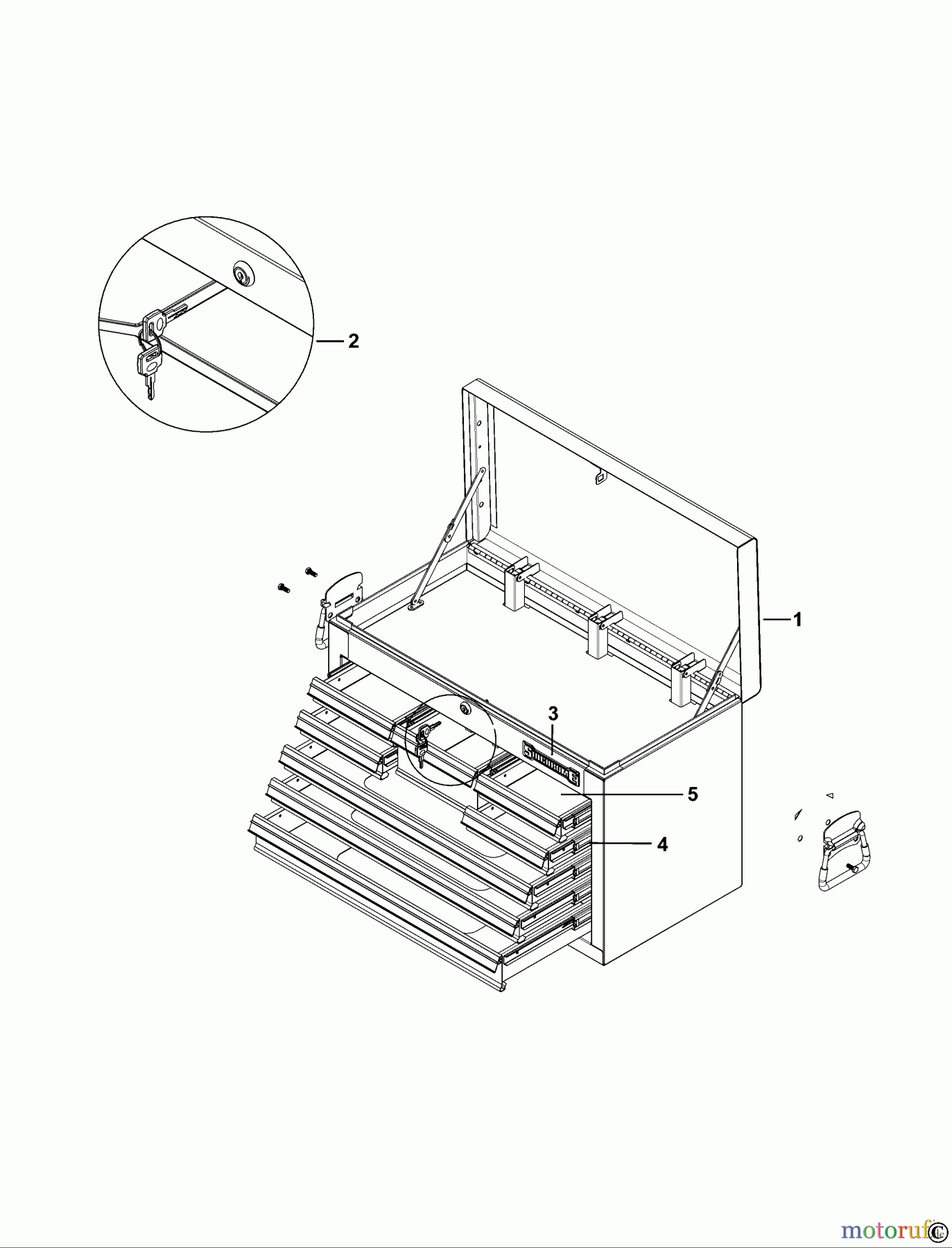  SIDCHROME STORAGE SCHUBLADENSCHRANK SCMT50208BK Seite 1