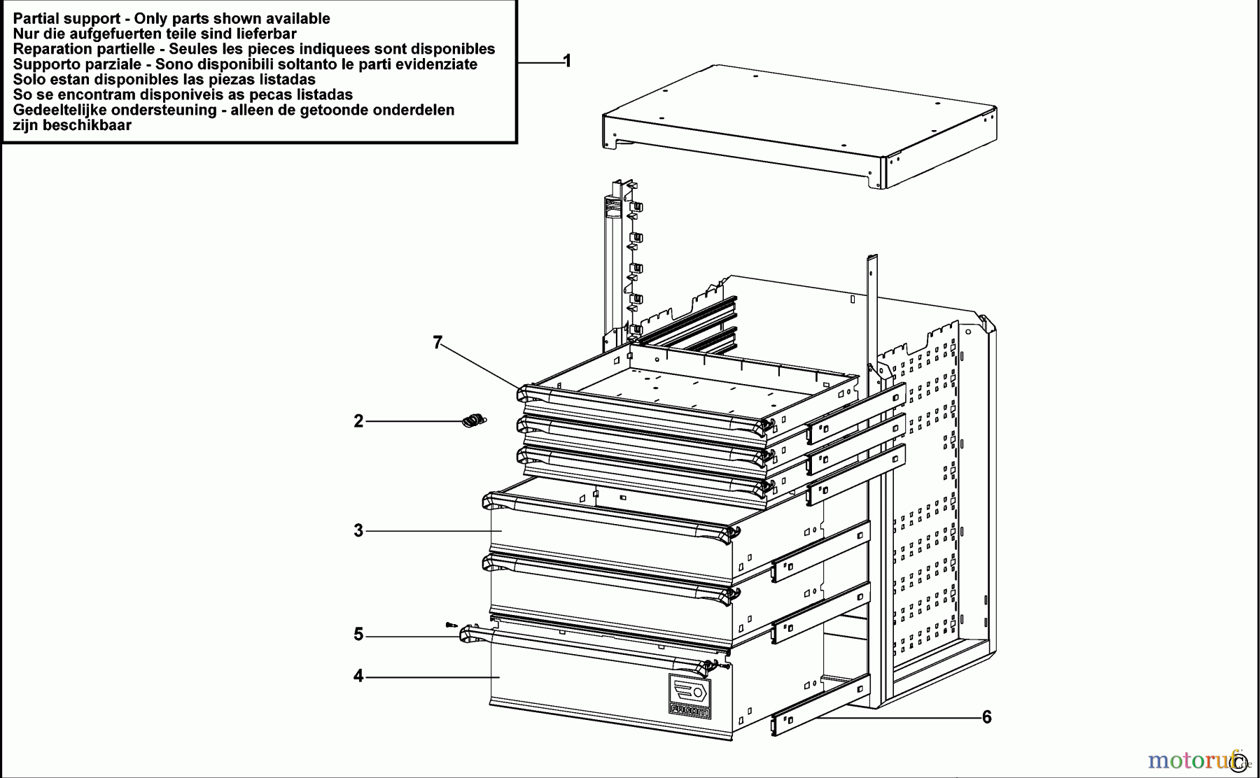 FACOM STORAGE UNTERSCHRANK RWS-MBS6TBS Seite 1