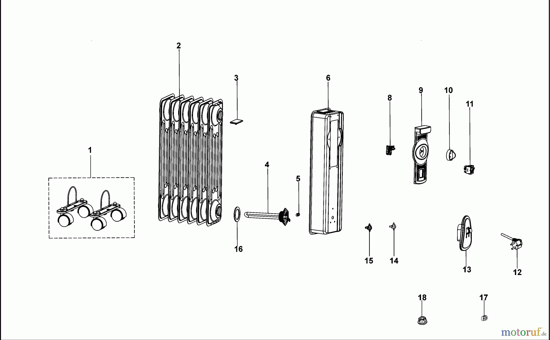 BLACK+DECKER HAUSHALT HEIZUNG ÖLHEIZKÖRPER BXRA2300E Seite 1