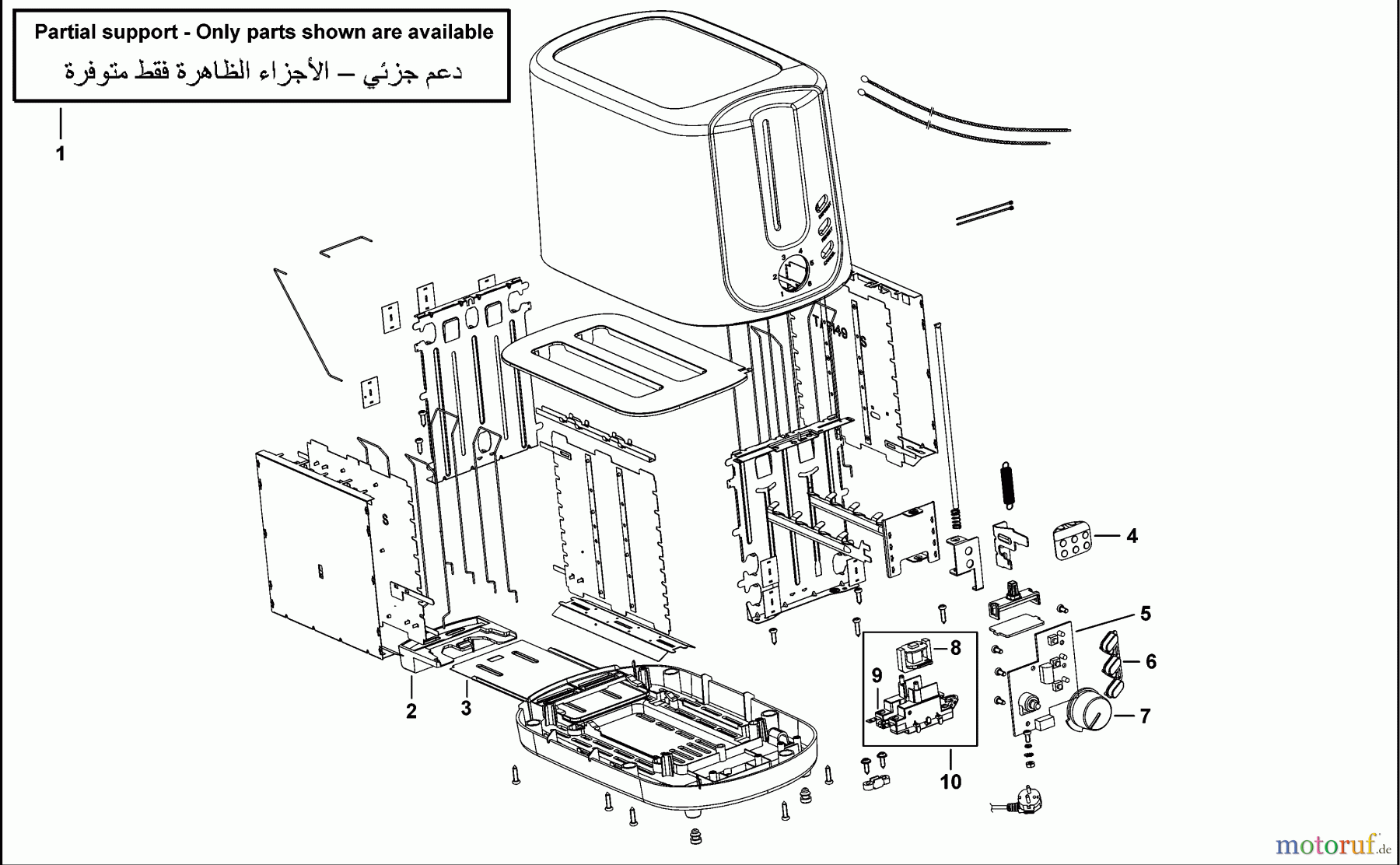  BLACK+DECKER HAUSHALT KOCHEN TOASTER ET125 Seite 1