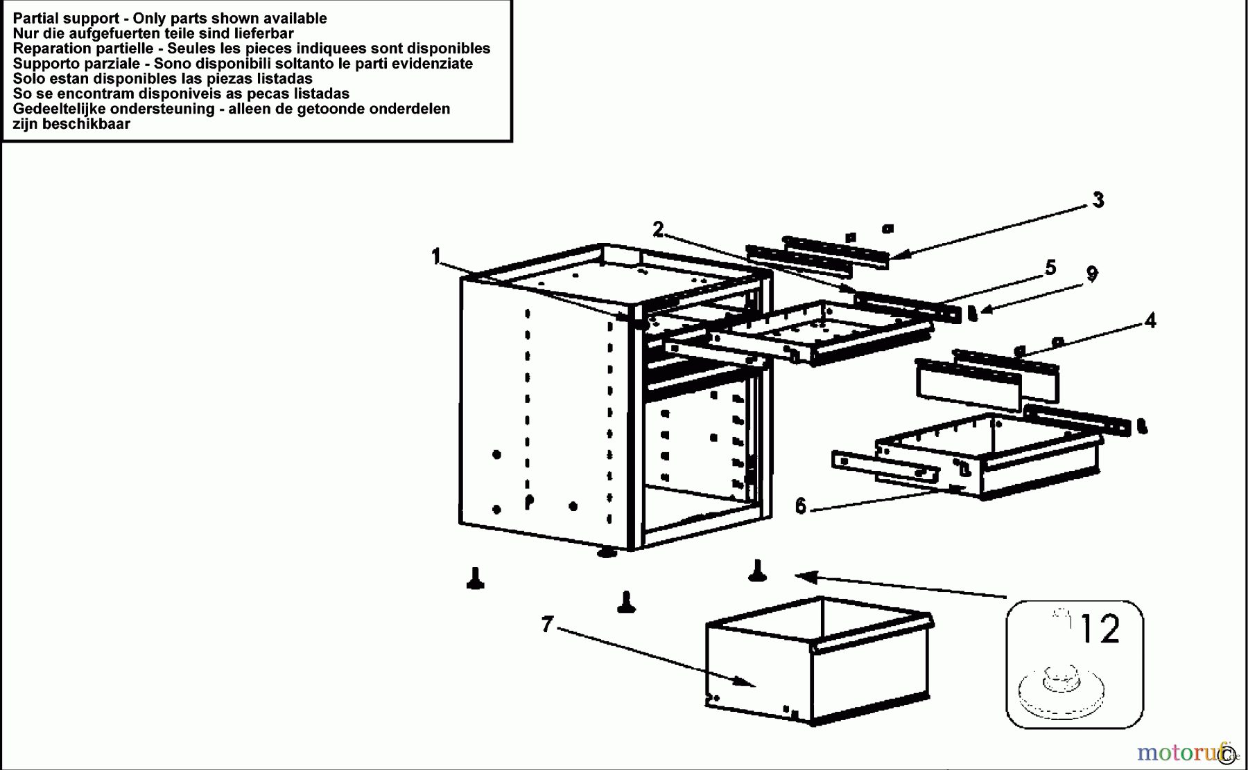 FACOM STORAGE SCHUBLADE JLS2-MBS6TBS Seite 1