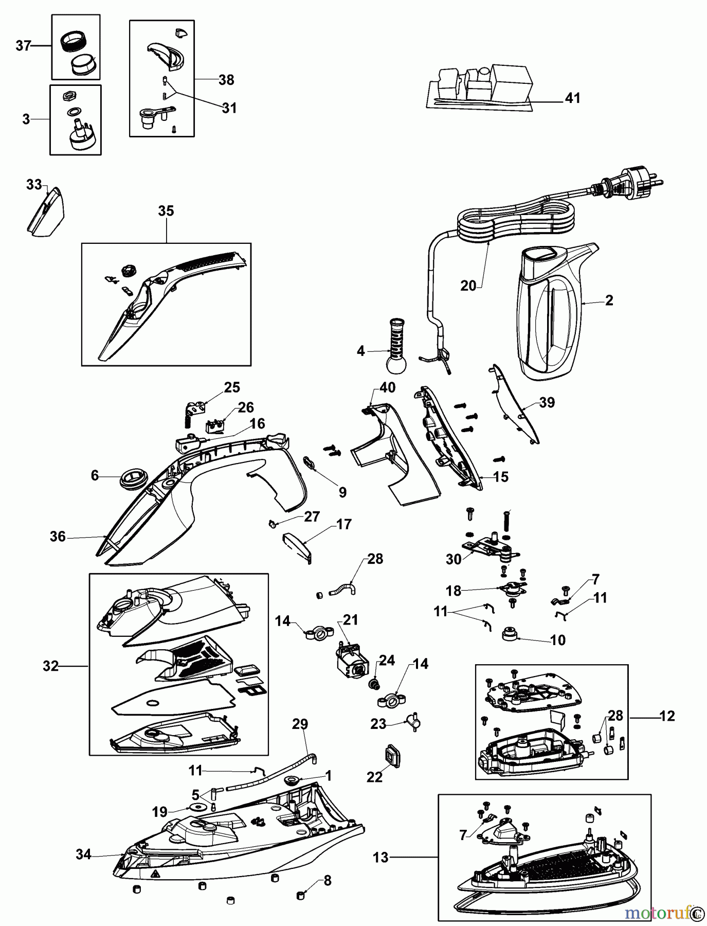BLACK+DECKER HAUSHALT BÜGELEISEN EISEN BXIR2401E Seite 1
