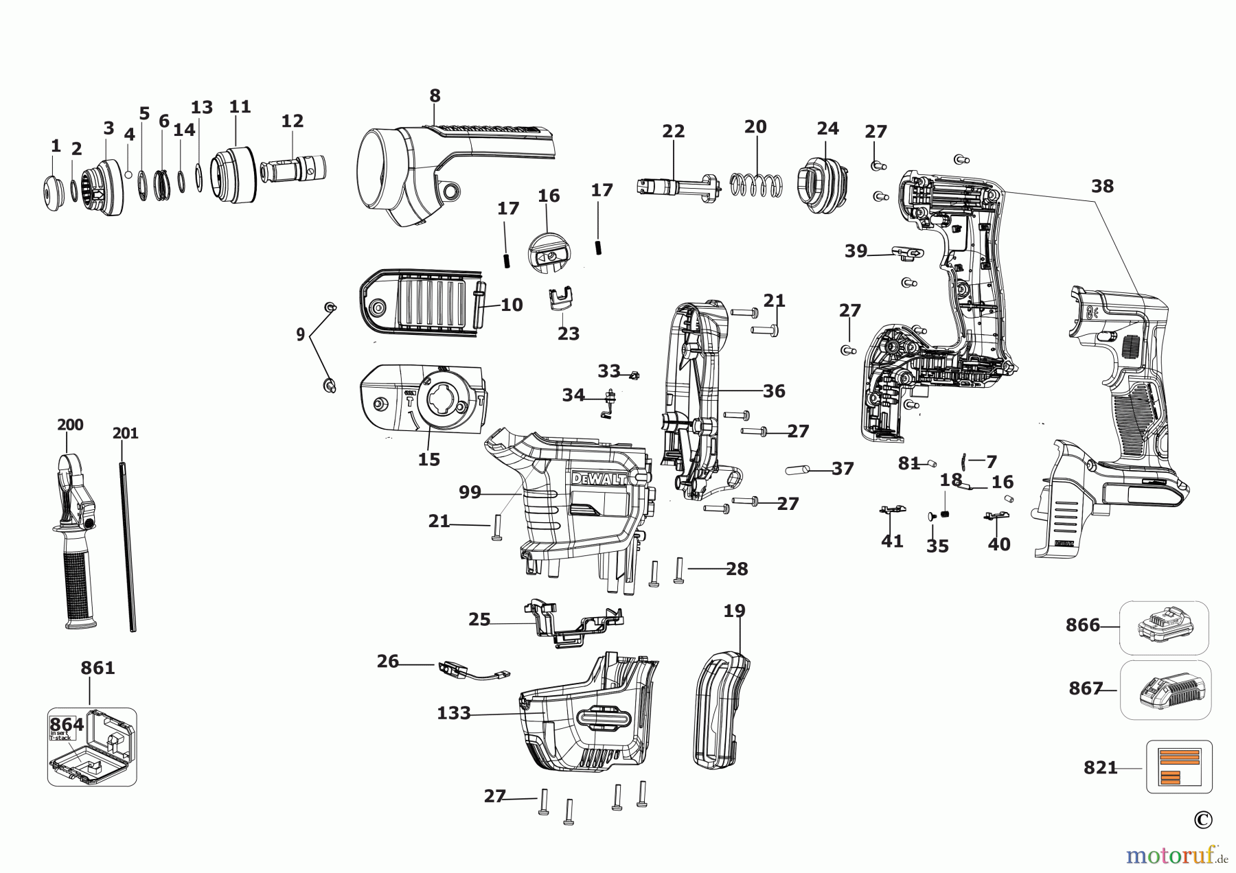 DEWALT Bohrhämmer Bohrhämmer SDS-MAX BOHRHAMMER DCH416 Seite 5