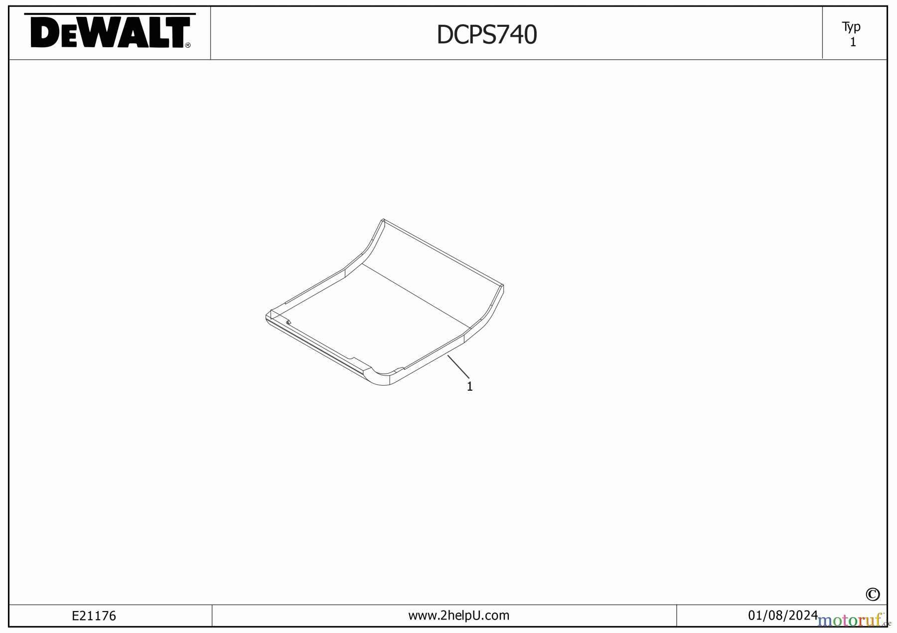  DEWALT Akku Beton Fußmatten DCPS740 Seite 1