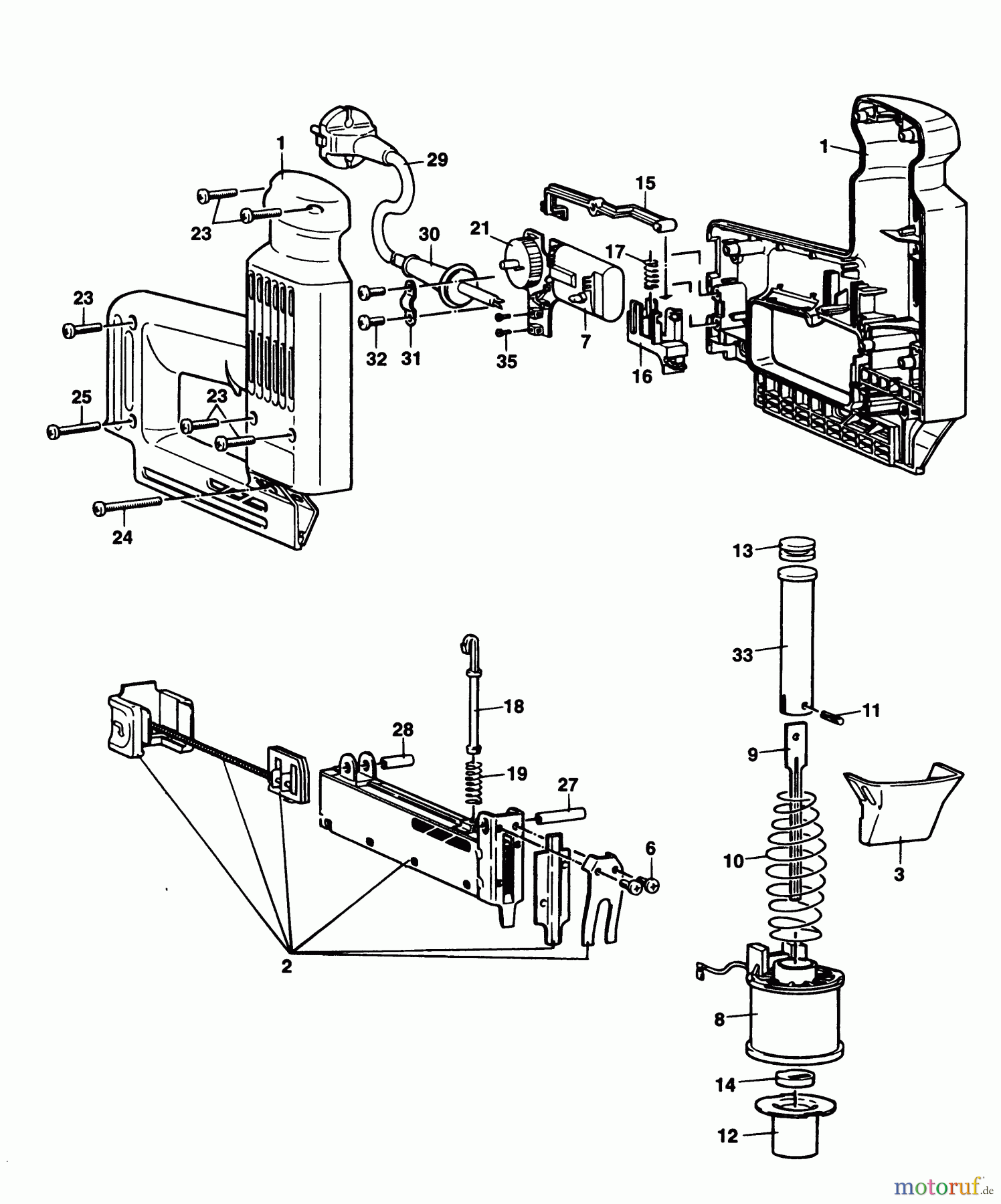  BLACK+DECKER INNENAUSSTATTUNG POWERFILES & TACKERS HEFTMASCHINE SR190E Seite 1