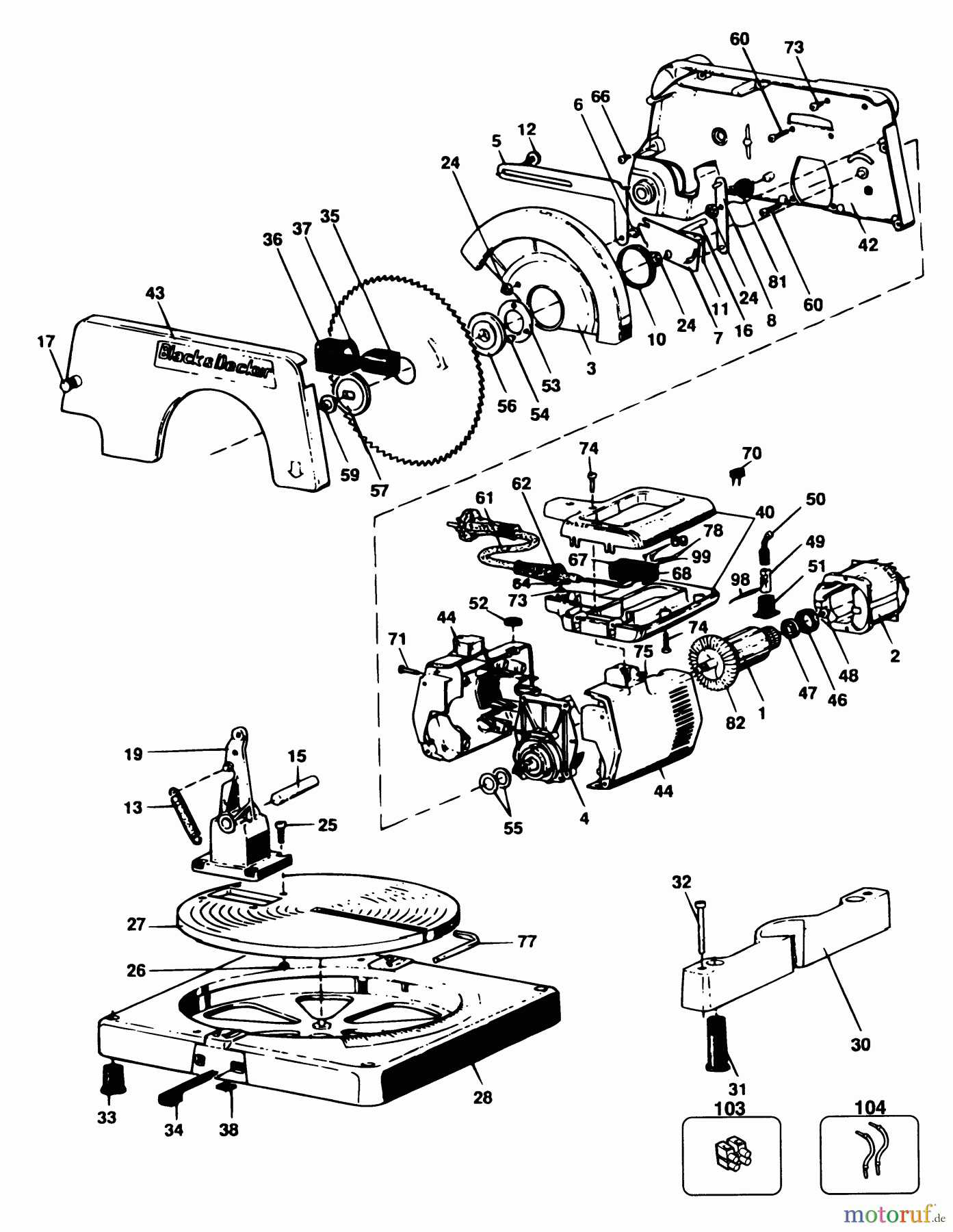BLACK+DECKER INNENAUSSTATTUNG SÄGE SÄGE BD800 Seite 1