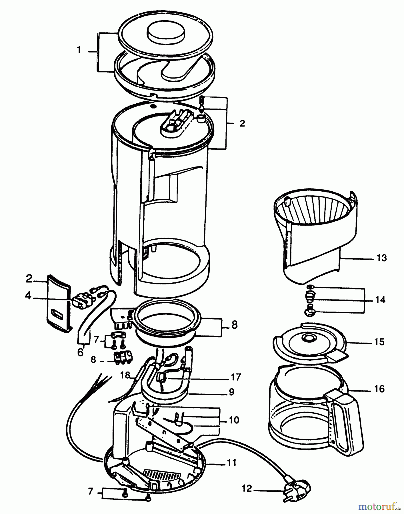 BLACK+DECKER HAUSHALT GETRÄNKE KAFFEEMASCHINE DCM320 Seite 1