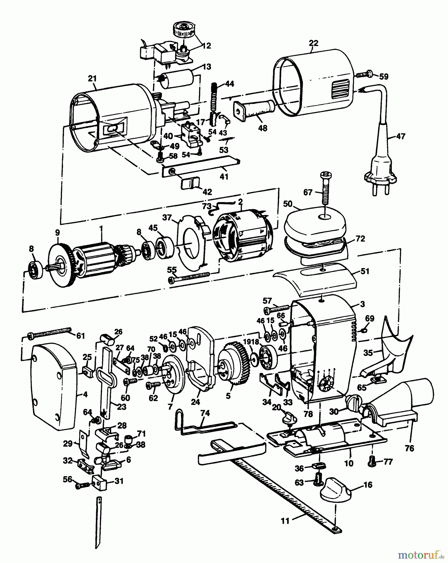  BLACK+DECKER INNENAUSSTATTUNG SÄGE STICHSÄGE BD99E Seite 1