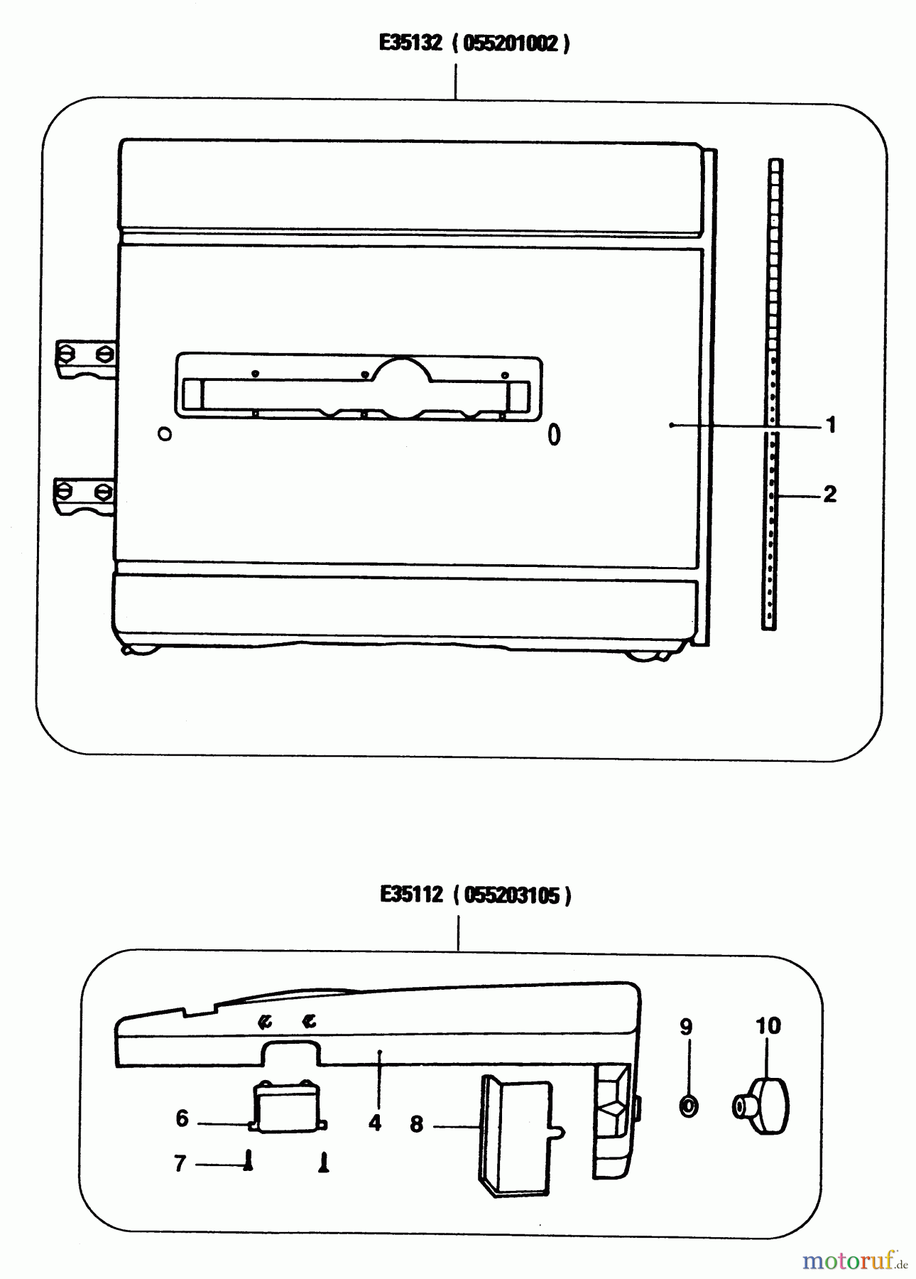 ELU ACCESSORIES ACCESSORIES, ATTACHMENTS & UNPOWERED OBERFRÄSENBANK ZUBEHÖR E35112 Seite 1