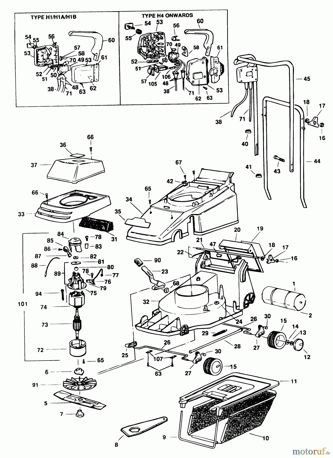  BLACK+DECKER AUSSERHALB RASENMÄHER, SCHNEEFRÄSEN KREISELRASENMÄHER GR360 Seite 1