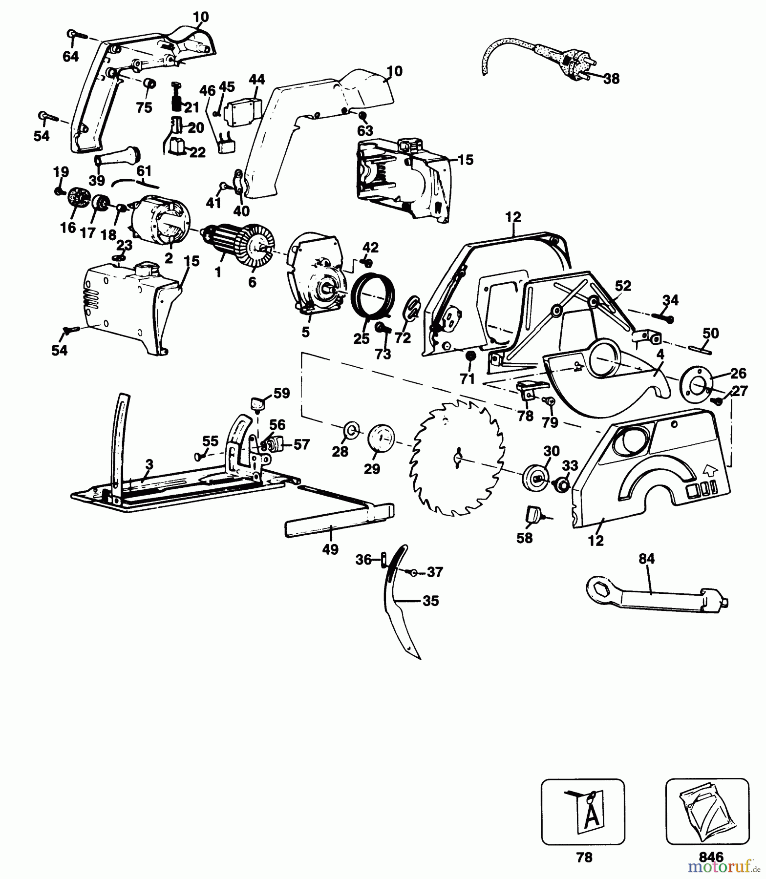 BLACK+DECKER INNENAUSSTATTUNG SÄGE KREISSÄGE BD227 Seite 1