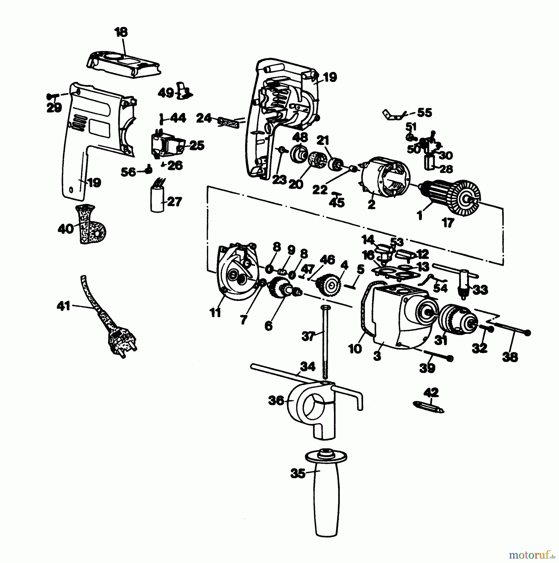  BLACK+DECKER INNENAUSSTATTUNG BOHRER BOHRER SR910RT Seite 1