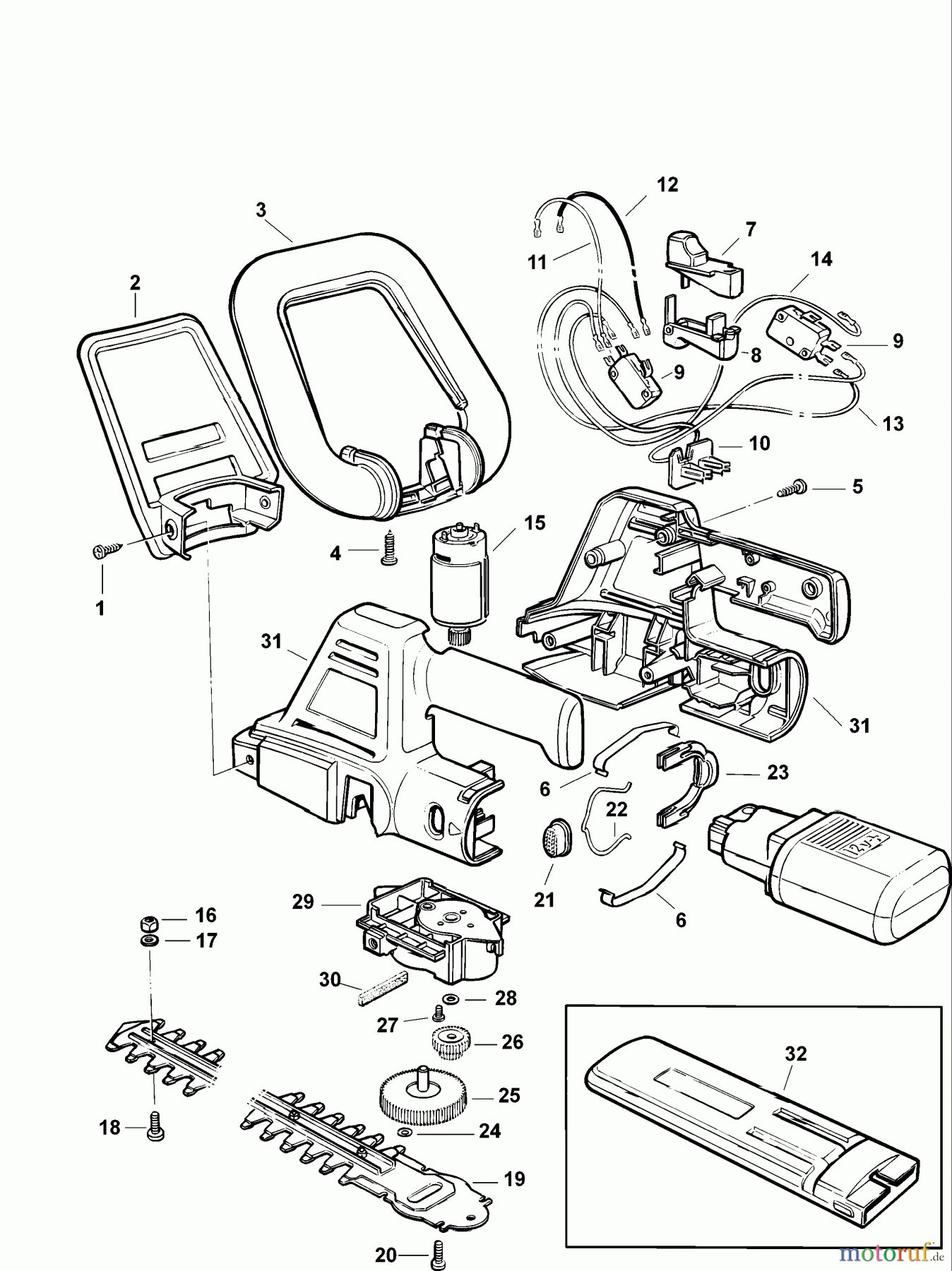 BLACK+DECKER AUSSERHALB HECKENSCHEREN, FADENTRIMMER, SCHEREN AKKU-HECKENSCHERE GTC380 Seite 1