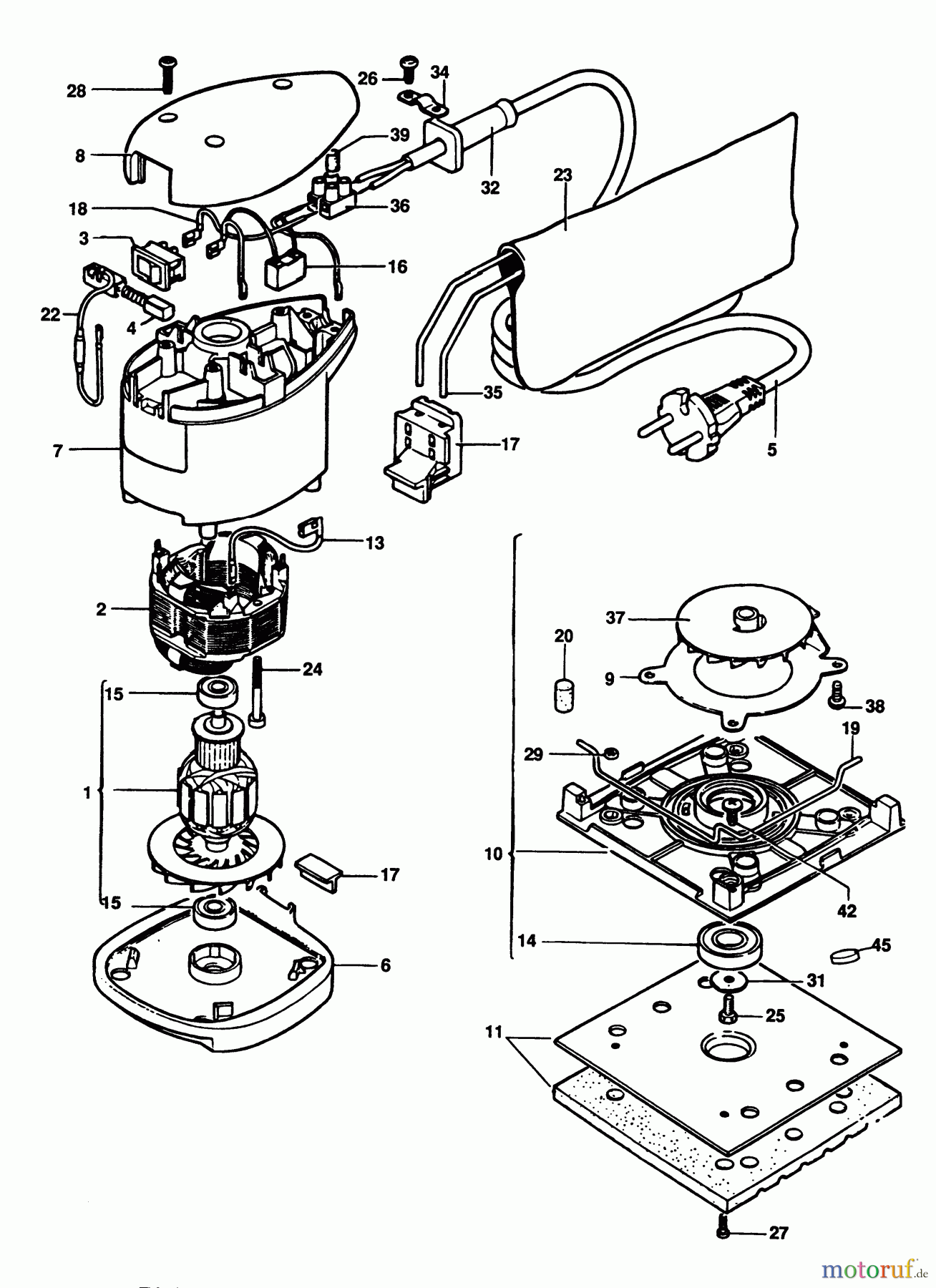 BLACK+DECKER INNENAUSSTATTUNG ABSCHLEIFGERÄT SCHLEIFER SR400 Seite 1