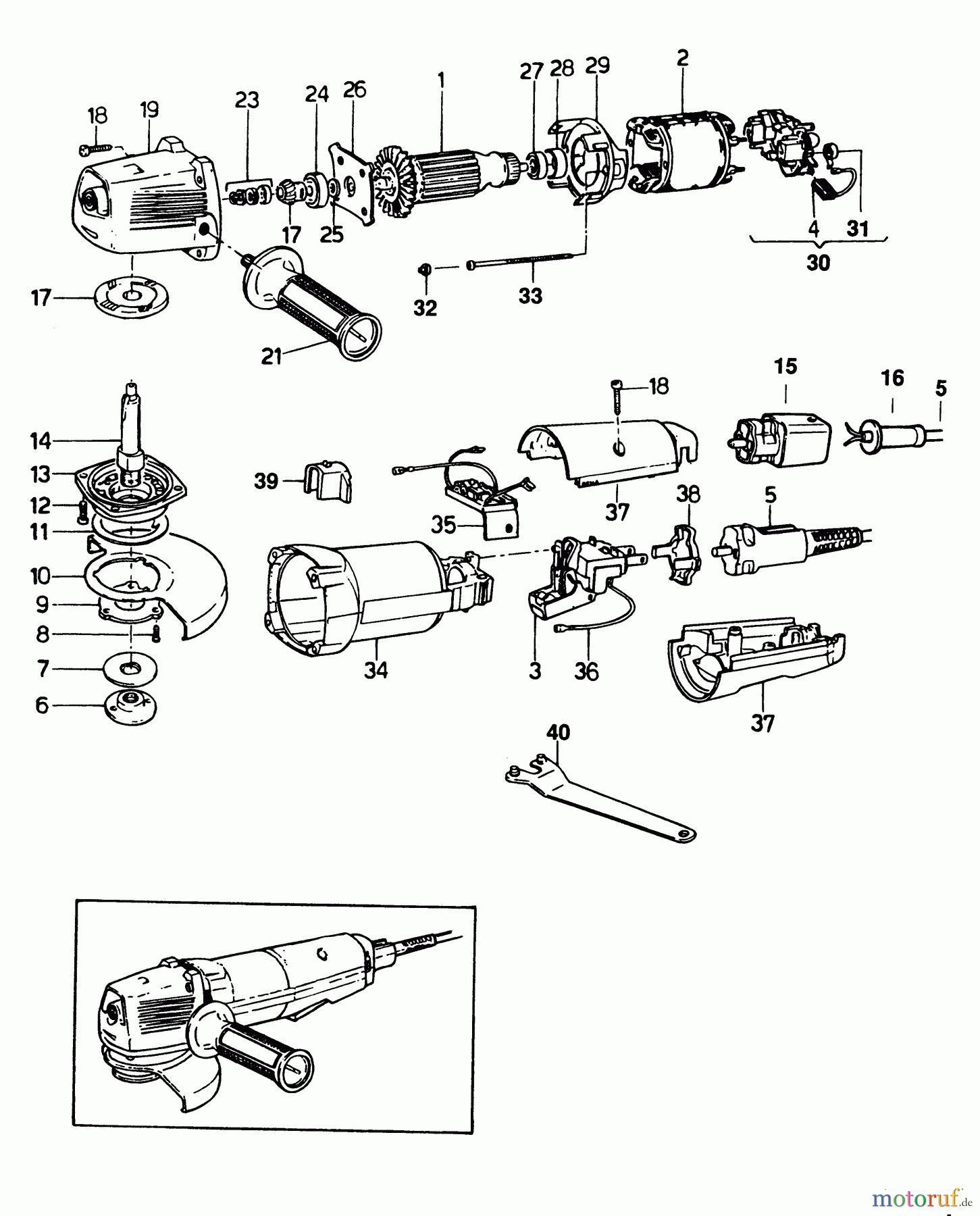 BLACK+DECKER INNENAUSSTATTUNG SCHLEIFER UND POLIERER WINKELSCHLEIFER BD14 Seite 1