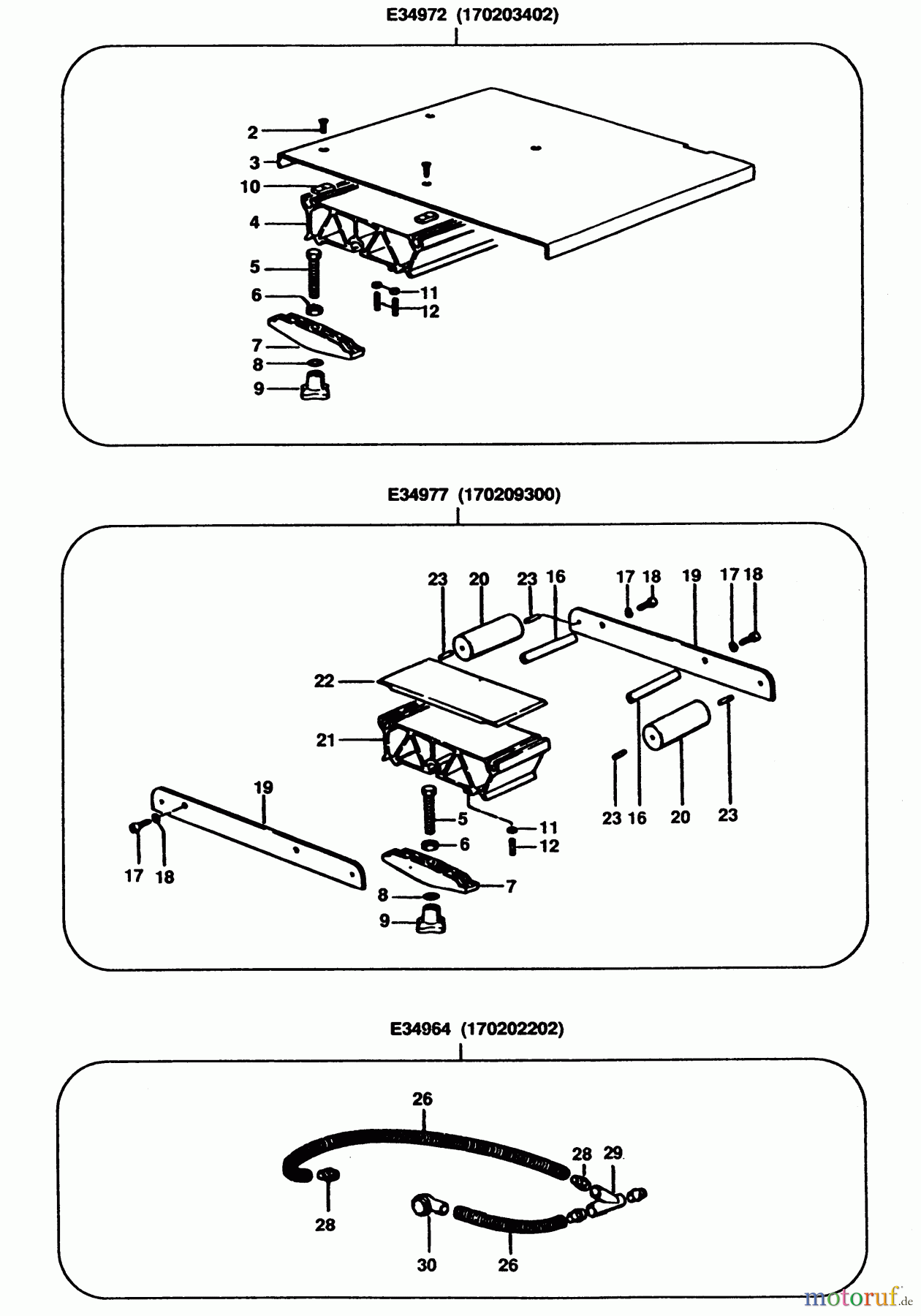 ELU ACCESSORIES ACCESSORIES, ATTACHMENTS & UNPOWERED AUSZIEHTISCH E34972 Seite 1