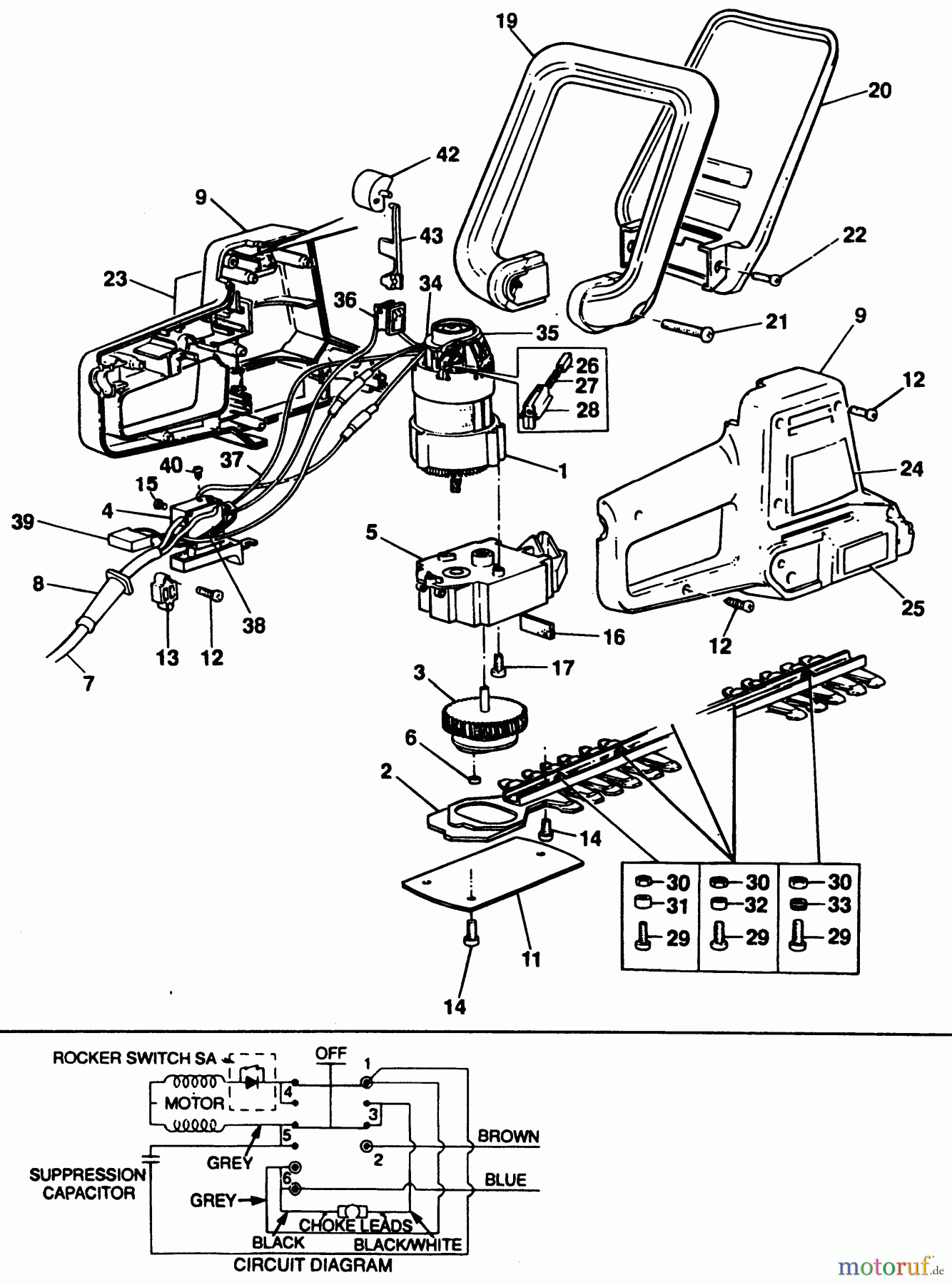 BLACK+DECKER AUSSERHALB HECKENSCHEREN, FADENTRIMMER, SCHEREN KL. HECKENSCHERE GT223 Seite 1