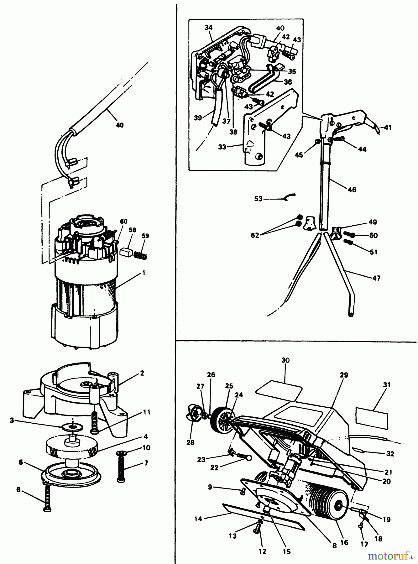  BLACK+DECKER AUSSERHALB RASENMÄHER, SCHNEEFRÄSEN KREISELRASENMÄHER GR100 Seite 1