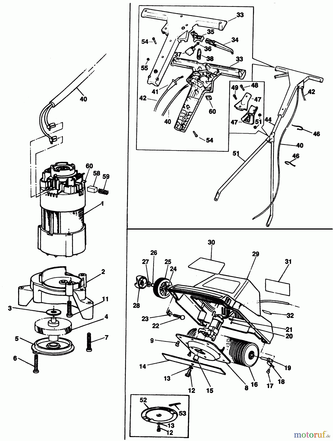  BLACK+DECKER AUSSERHALB RASENMÄHER, SCHNEEFRÄSEN KREISELRASENMÄHER GR101 Seite 1