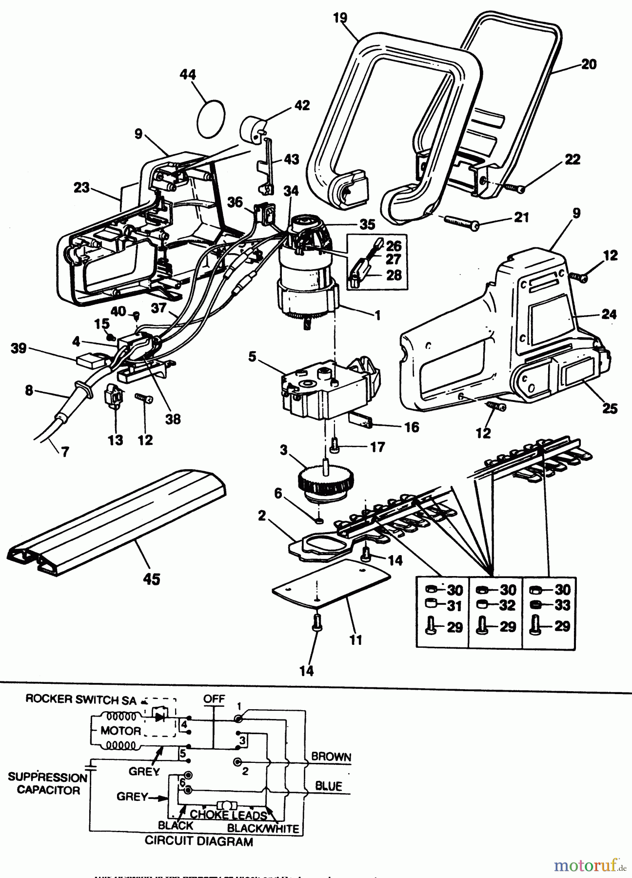 BLACK+DECKER AUSSERHALB HECKENSCHEREN, FADENTRIMMER, SCHEREN KL. HECKENSCHERE GT343 Seite 1