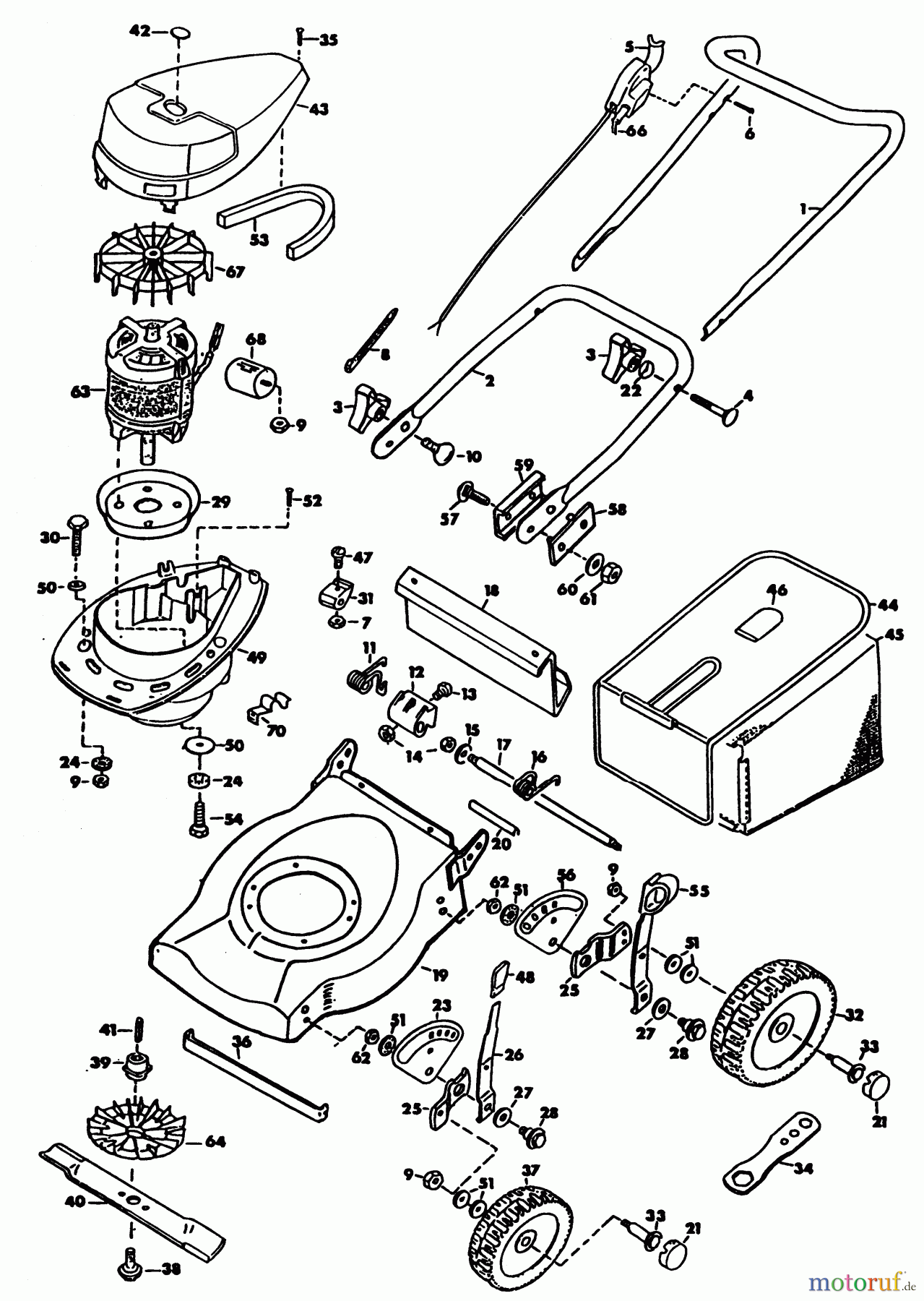 BLACK+DECKER AUSSERHALB RASENMÄHER, SCHNEEFRÄSEN KREISELRASENMÄHER GR530C Seite 1