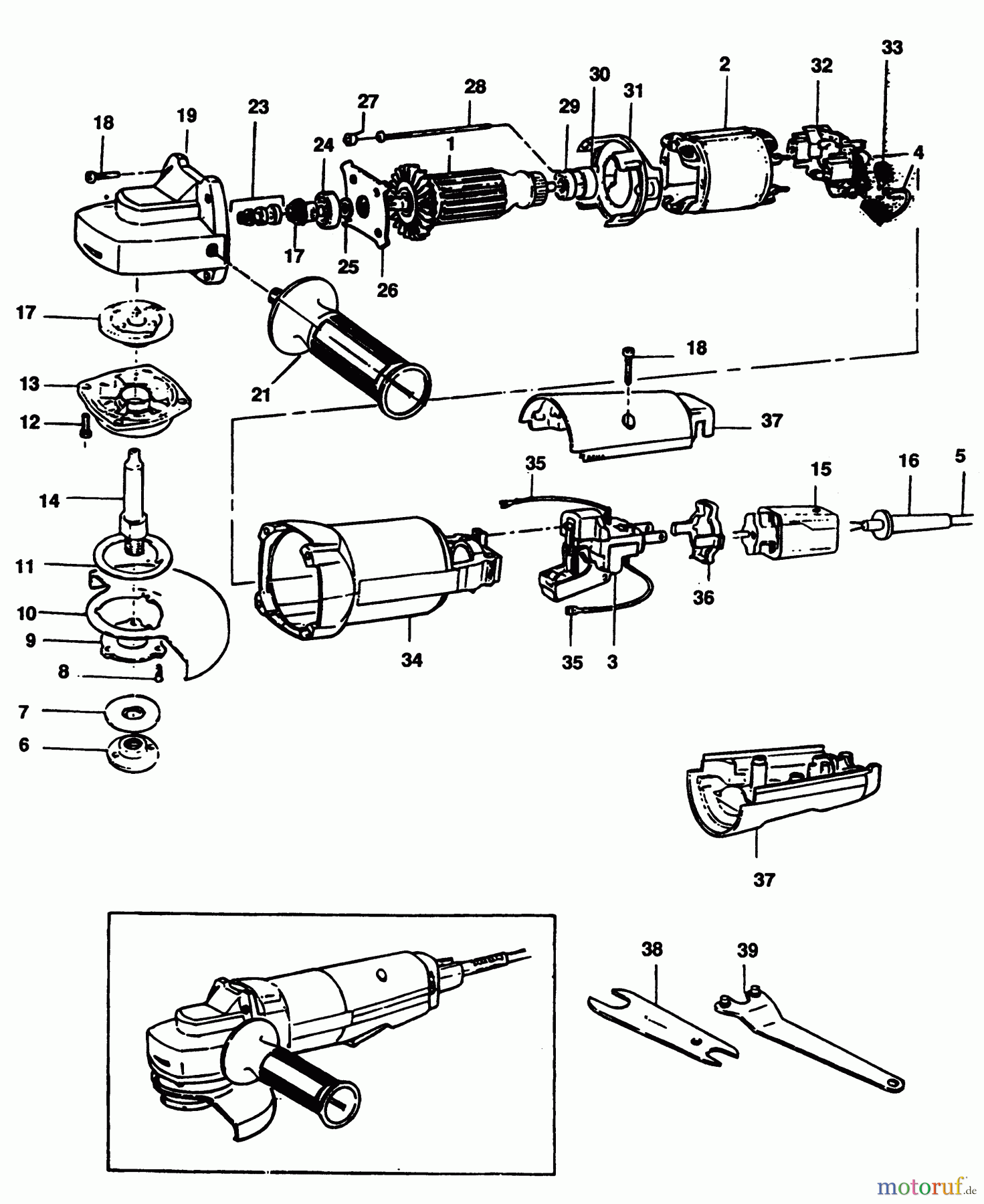 BLACK+DECKER PROFESSIONELL SCHLEIFMASCHINEN, POLIERMASCHINEN UND EINFÄDLER SCHLEIFER/MESSERSCHL P5416 Seite 1