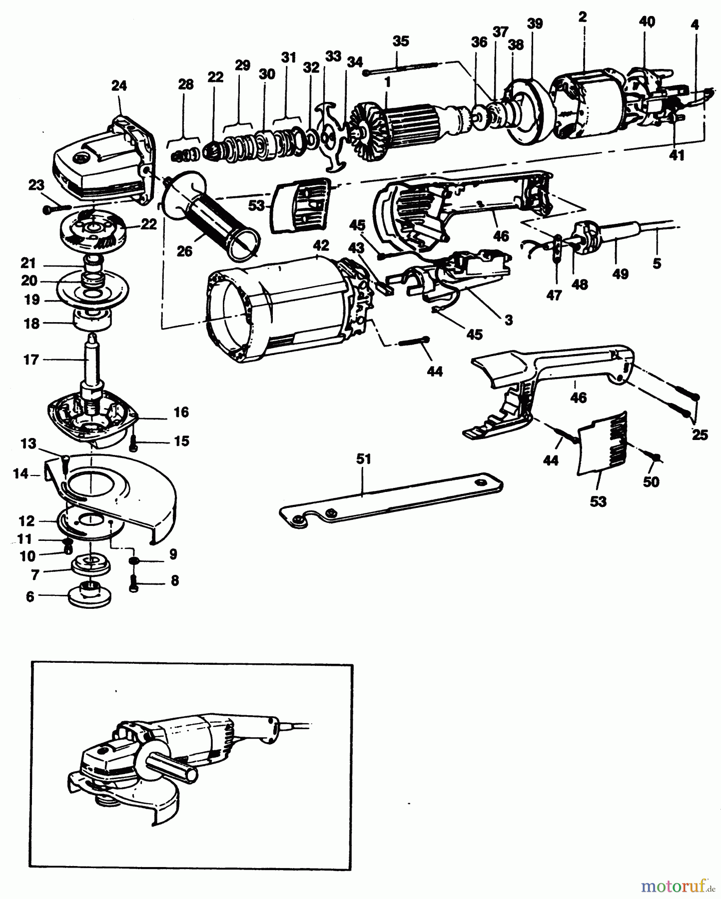 BLACK+DECKER PROFESSIONELL SCHLEIFMASCHINEN, POLIERMASCHINEN UND EINFÄDLER WINKELSCHLEIFER P5721 Seite 1