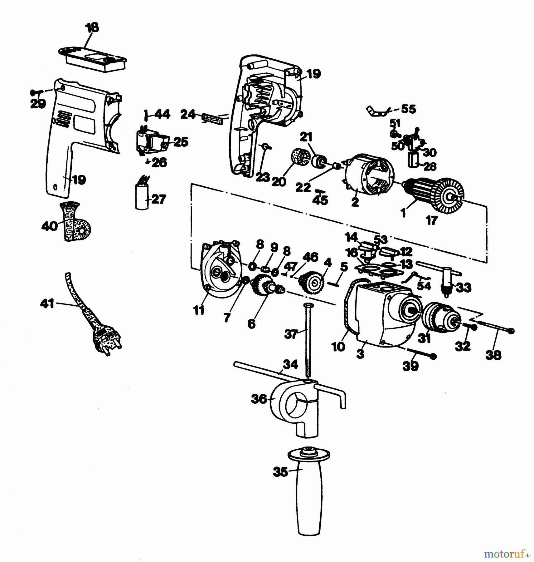 BLACK+DECKER INNENAUSSTATTUNG BOHRER BOHRER SR905R Seite 1