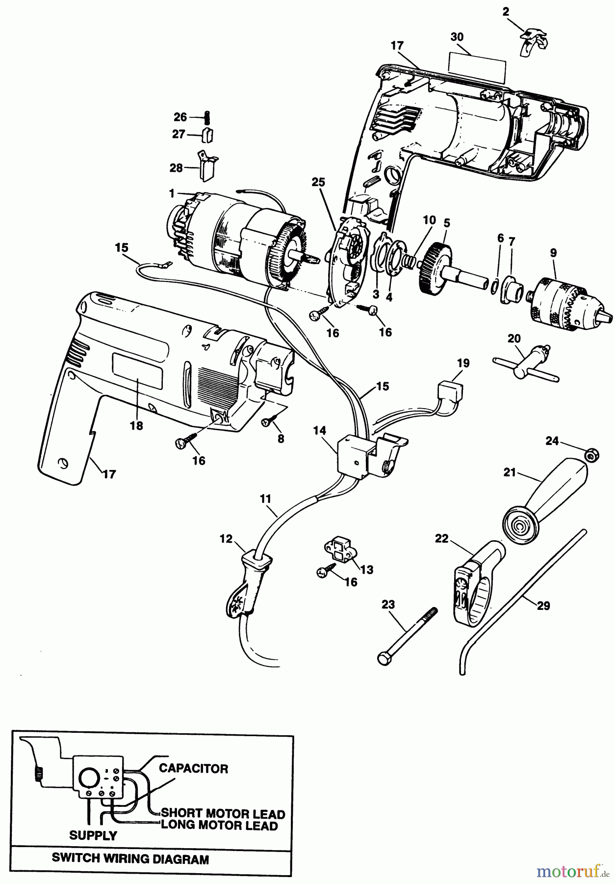 BLACK+DECKER INNENAUSSTATTUNG BOHRER BOHRER D163V Seite 1