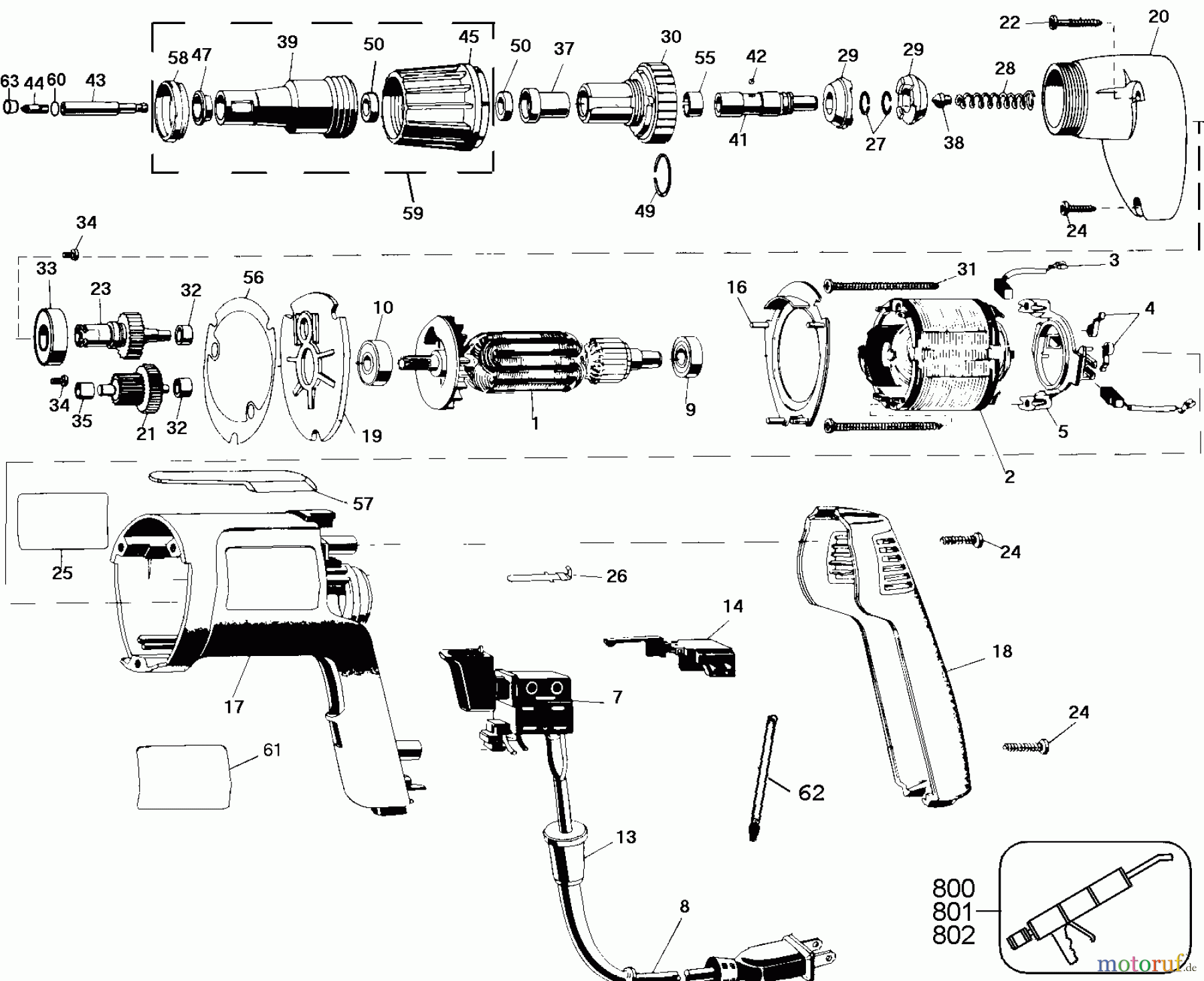 DEWALT Divers DECK GUN SCREWD DW254 Seite 1