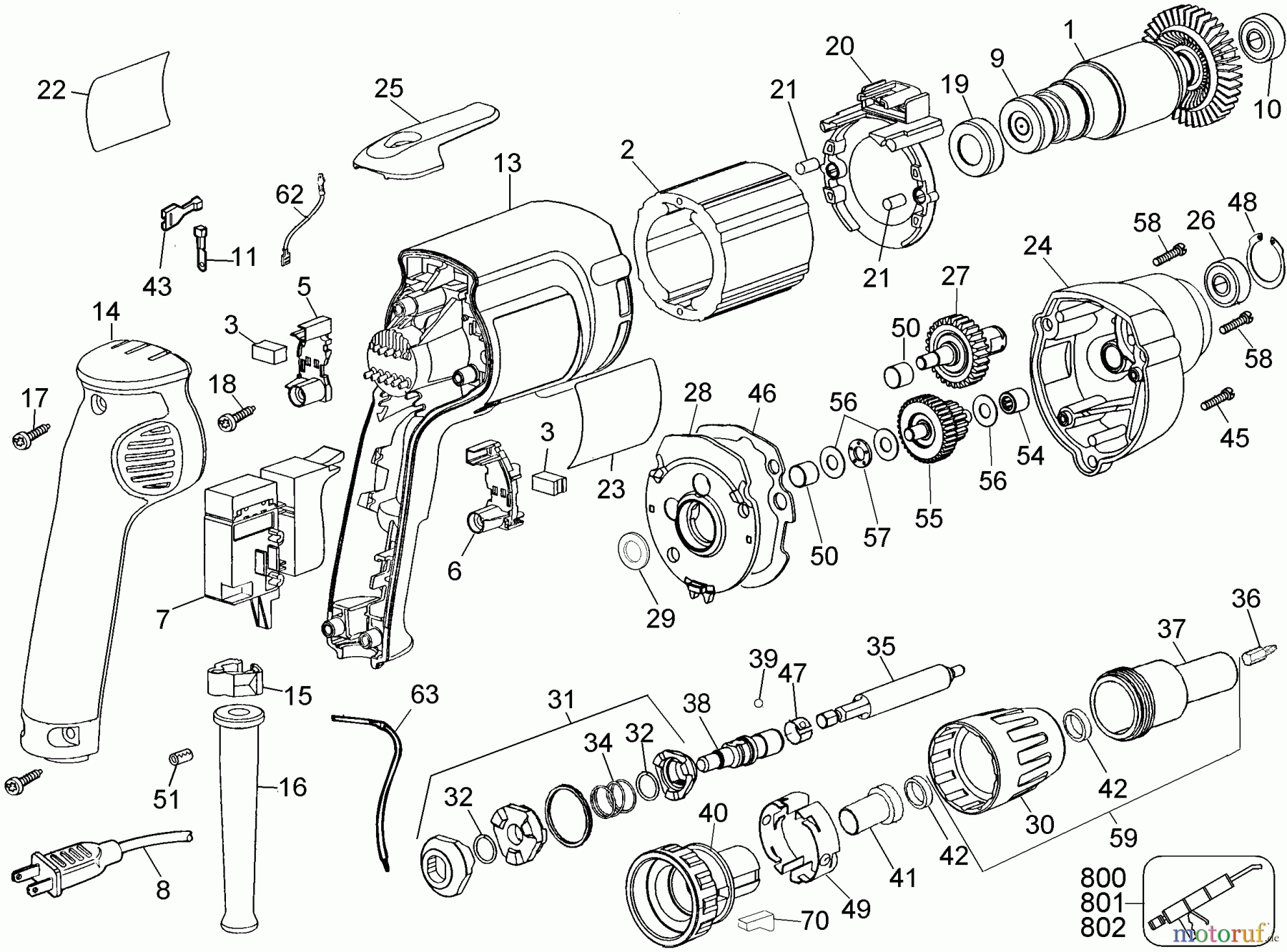 DEWALT Divers FRAMING DRYWALL SCRDVR DW276-220 Seite 1