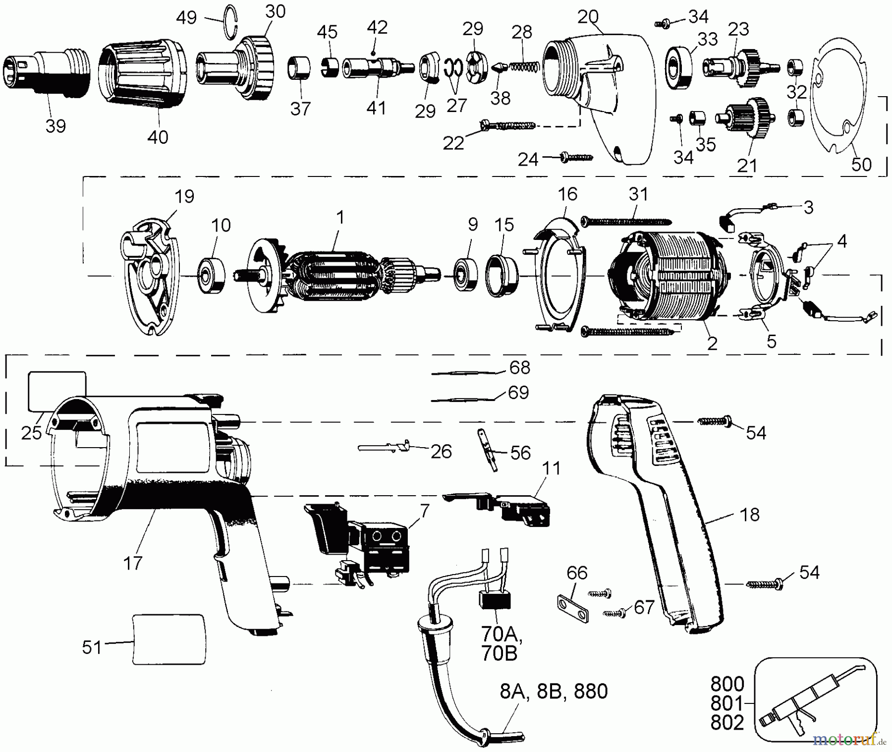 DEWALT Divers SCHRAUBENDREHER DW259-46 Seite 1