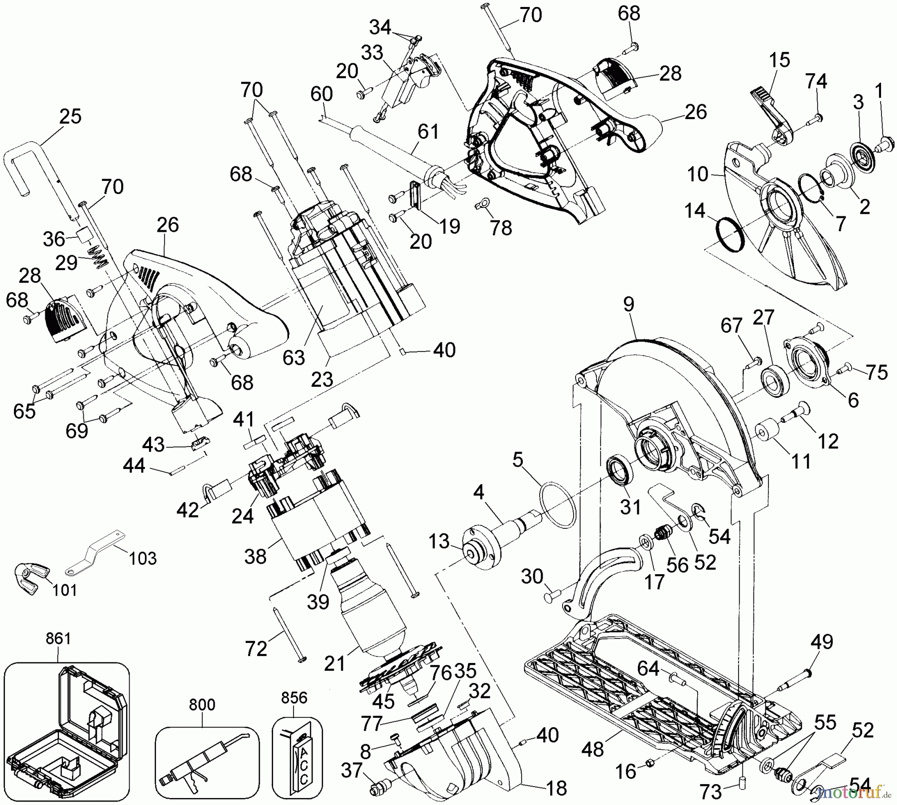  DEWALT HOLZARBEITEN KREISSÄGEN 7-1/4 FRAMERS SAW KIT DW378GK Seite 1