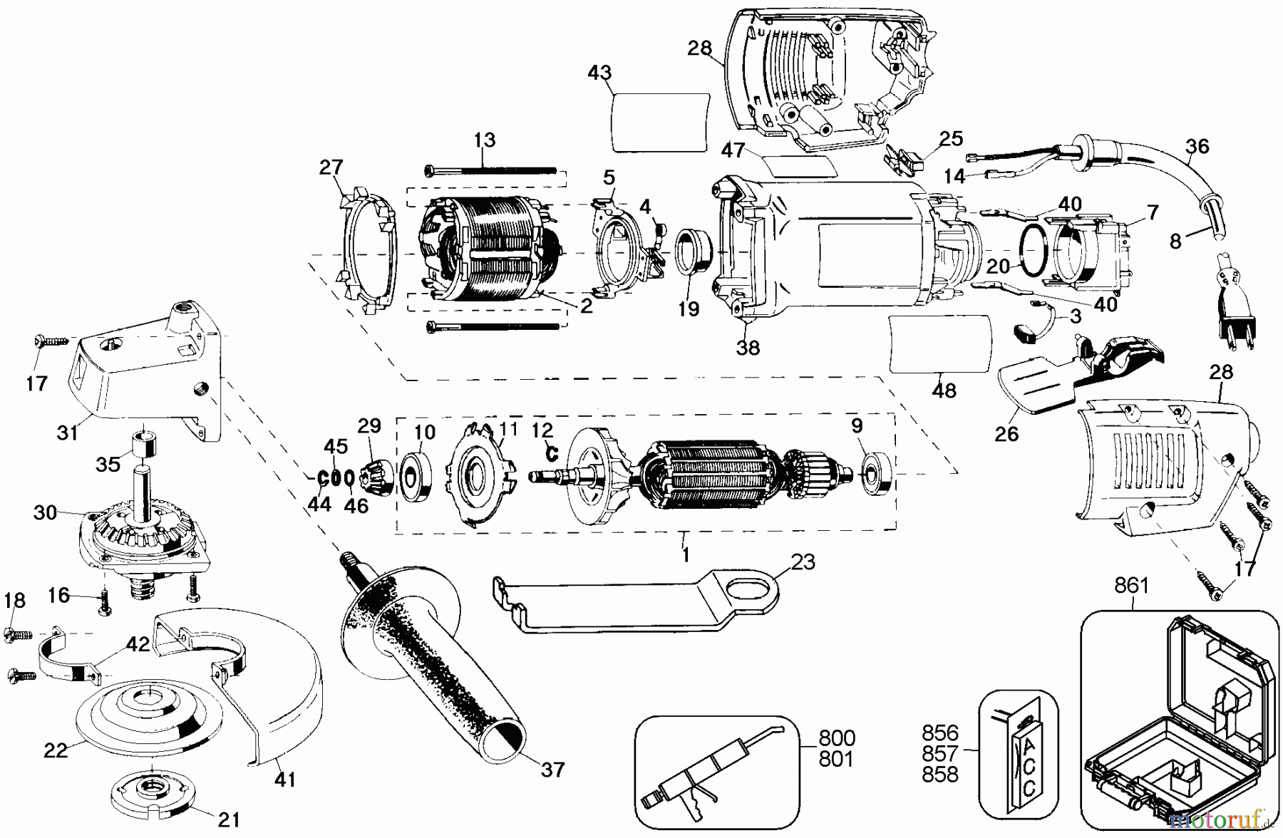  DEWALT Divers KLEINER WINKELSCHLEIFER DW402-220 Seite 1