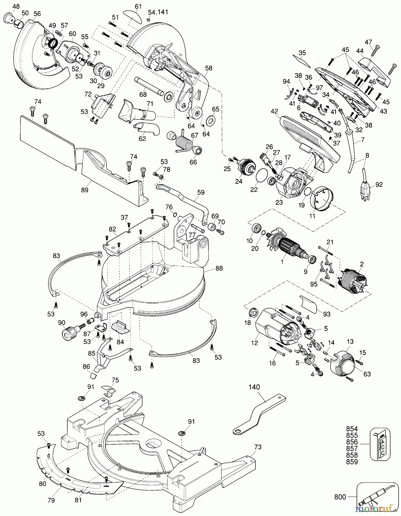  BLACK+DECKER INNENAUSSTATTUNG SÄGE 12 MITER SAW 3660 Seite 1